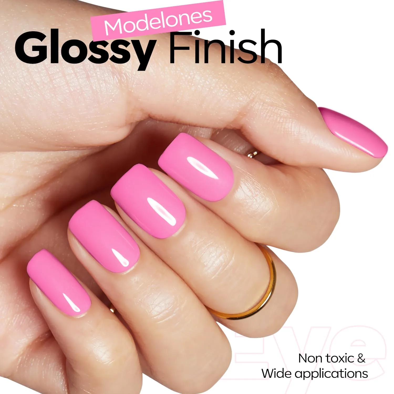 modelones Pink Gel Nail Polish Hot Pink Nail Polish