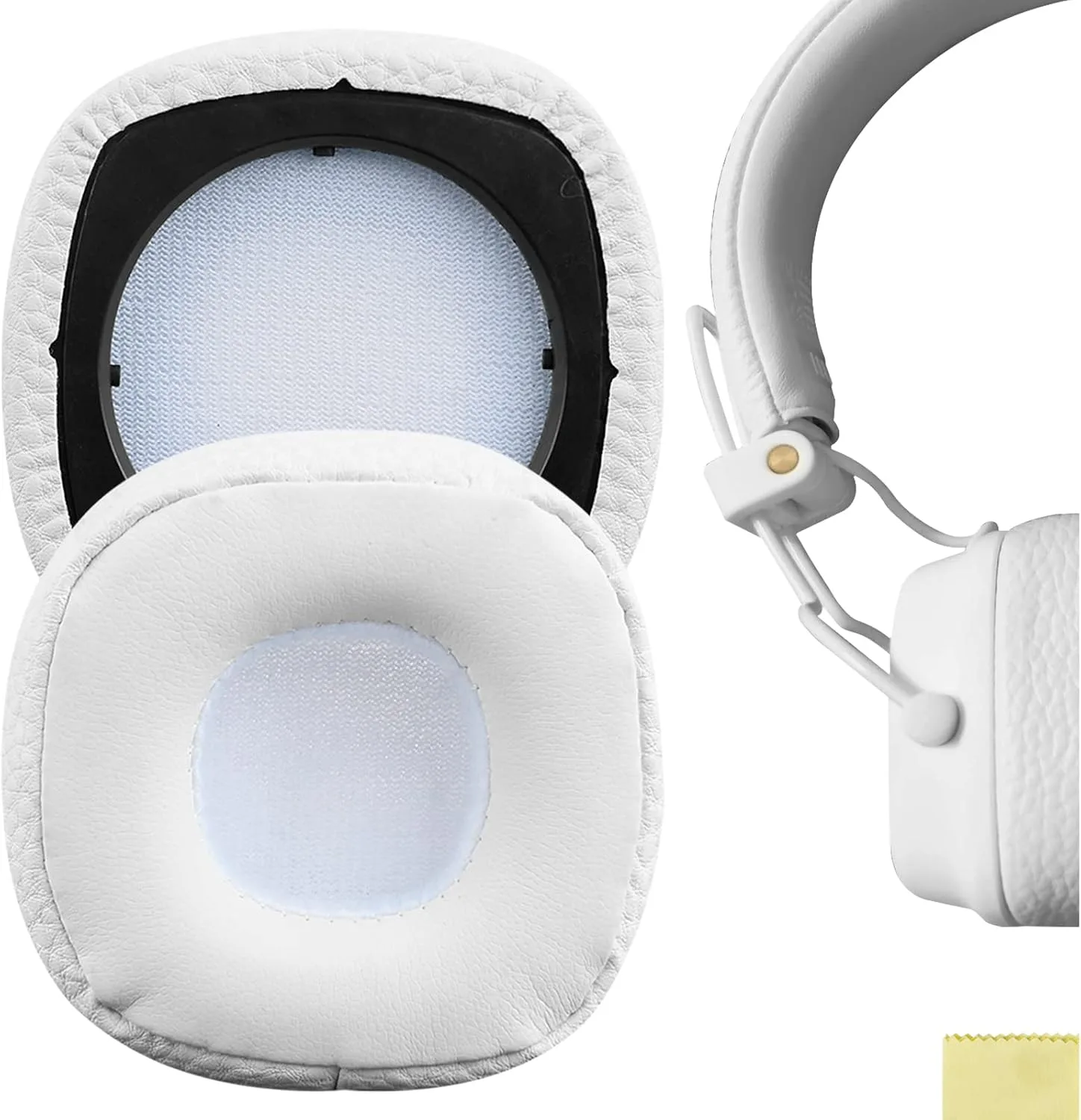 Almohadillas de repuesto para audífonos Geekria para Marshall Major III Blanco