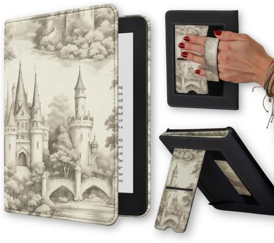 Lash Next Door Fairytale Kindle 12th Gen & Colorsoft Case Strap & Stand