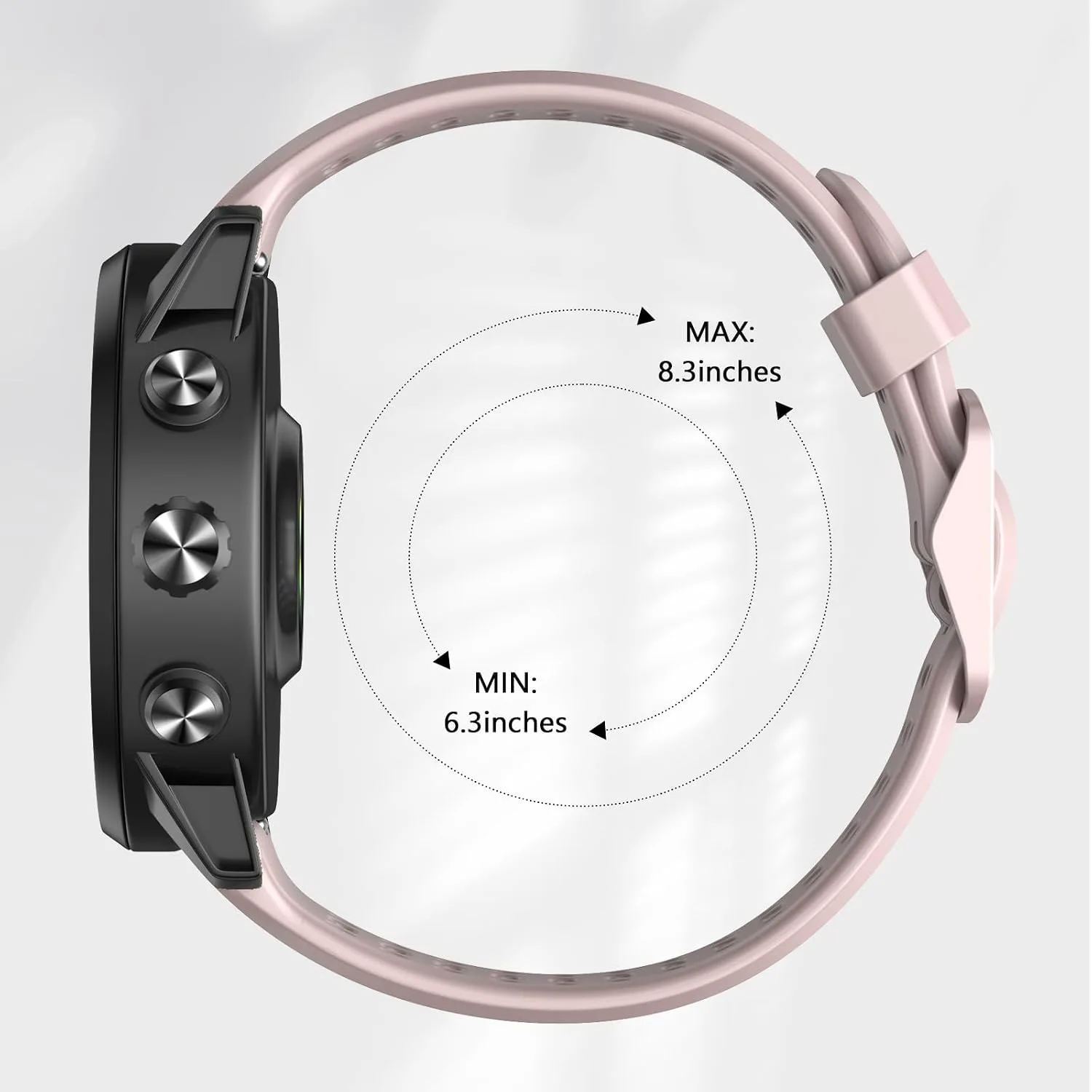 Compatible with Coros Pace 2 Watch Band, 20mm Quick Release Sports Silicone Watch Band Breathable Wristband Strap Women Men Strap for COROS APEX 2/APEX 42mm
