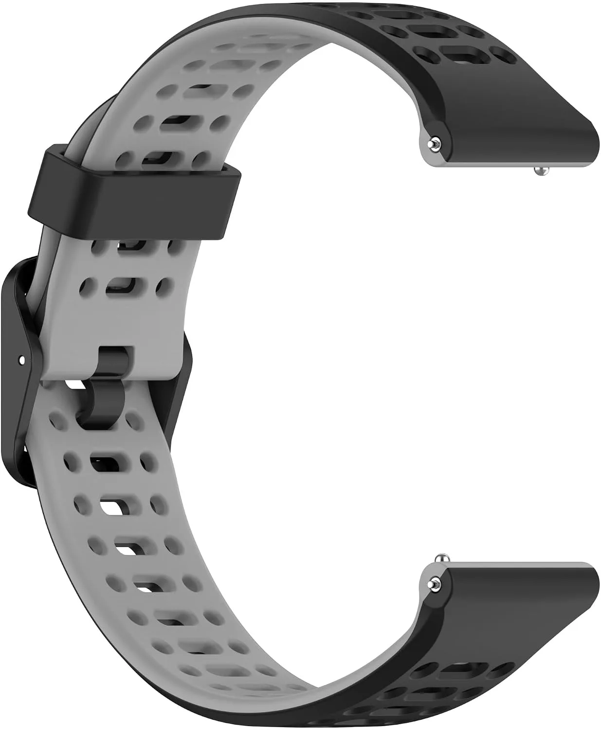 E ECSEM Compatible with COROS PACE 2 & COROS APEX 42mm & COROS APEX 2 Bands Two-Toned Silicone Breathable Replacement Sport Strap Quick-Release Wristband for COROS PACE 2 Smart Watch Women Men