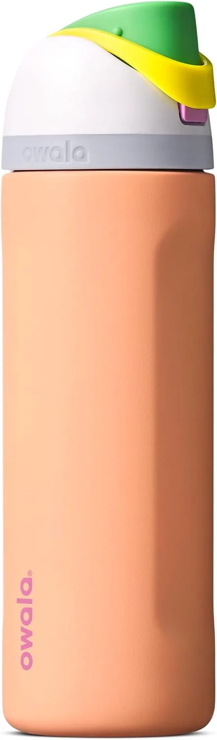 Owala FreeSip Stainless Steel Water Bottle 24 oz Peachy Keen