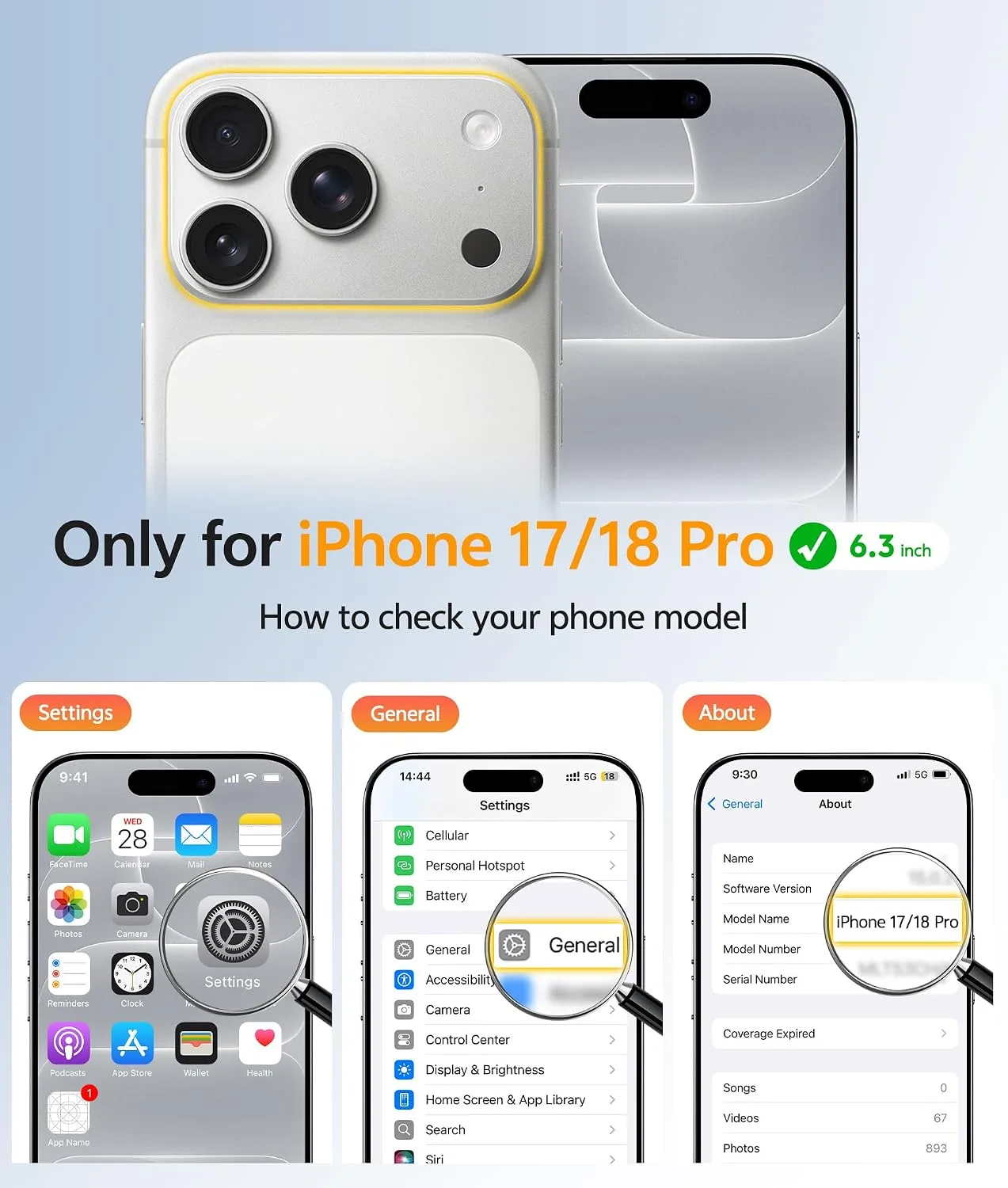 FNTCASE for iPhone 18 Pro Case/iPhone 17 Pro Case, Fit for Magsafe, Grey