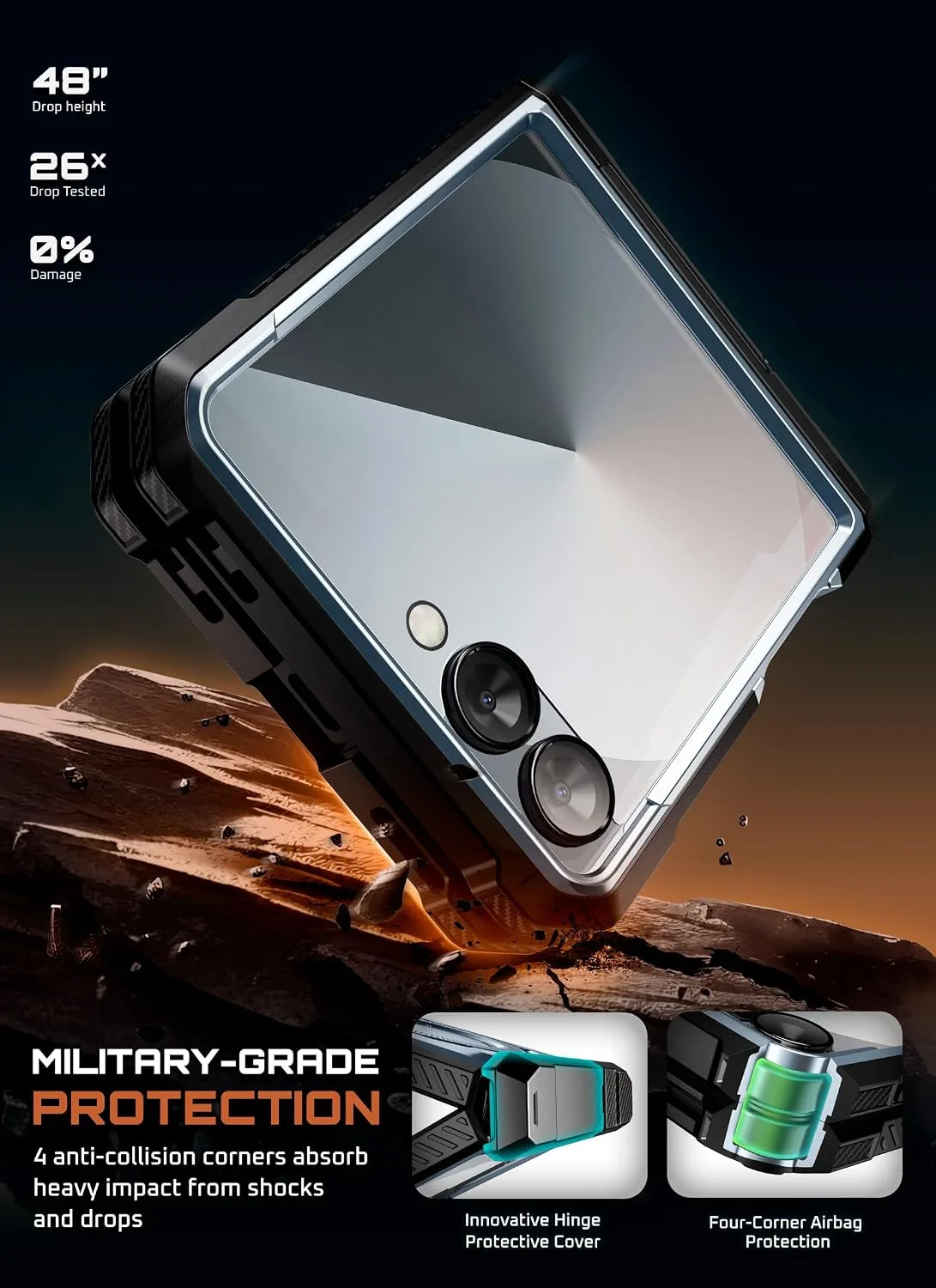 SUPCASE for Samsung Galaxy Z Flip 7 Case, Compatible with MagSafe, Tilt