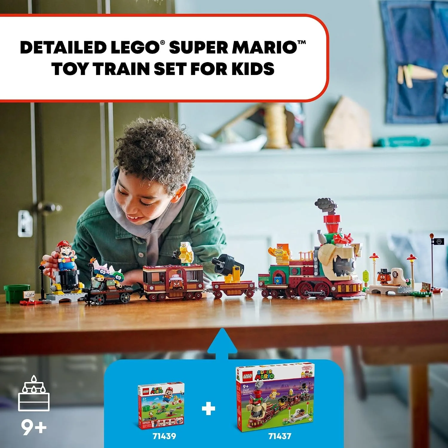 LEGO Super Mario The Bowser Express Train Toy - Building Toys for Boys & Girls, Ages 9+ Years - Pretend Play W/Minifigures - Gift Idea for Kids - 71437