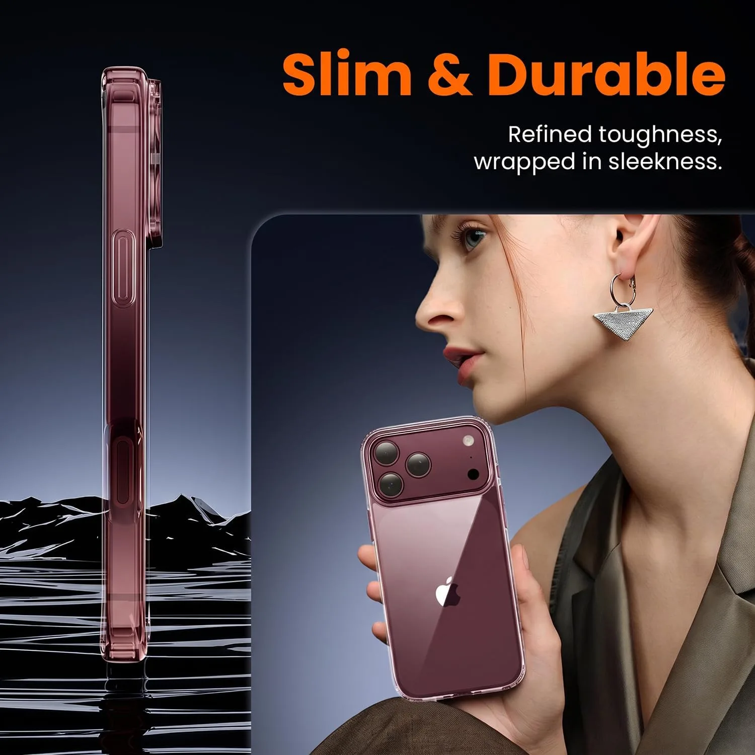 toushion 3 in 1 for iPhone 18 Pro Max Case Transparent