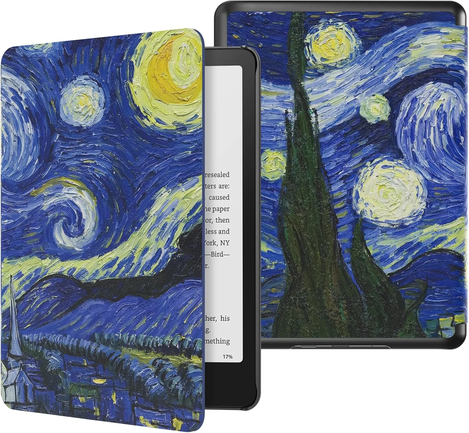 Moko Case for 7" Kindle Paperwhite 12th Gen 2024/Colorsoft, Starry Night