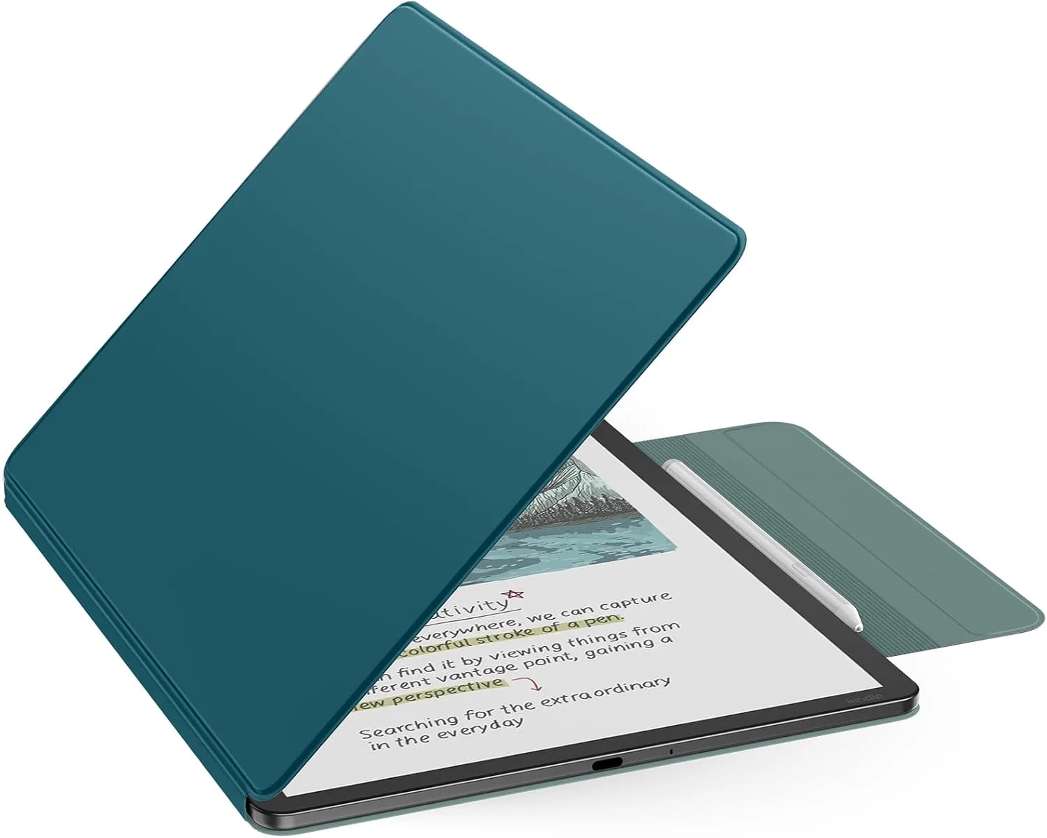 MoKo Magnetic Case for 11" Kindle Scribe 3rd & Colorsoft 1st, Turquoise