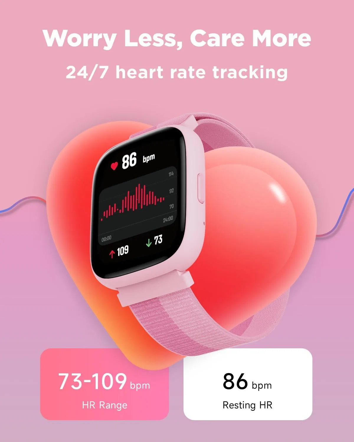 BIGGERFIVE Smart Watch for Kids, 1.8" Fitness Tracker Watch with Pedometer
