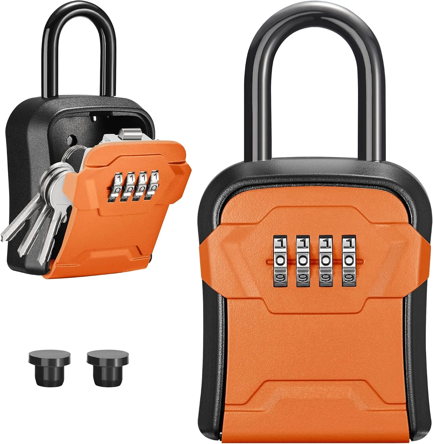 Caja organizadora con combinación Puroma para llaves con código, 1 unidad Naranja