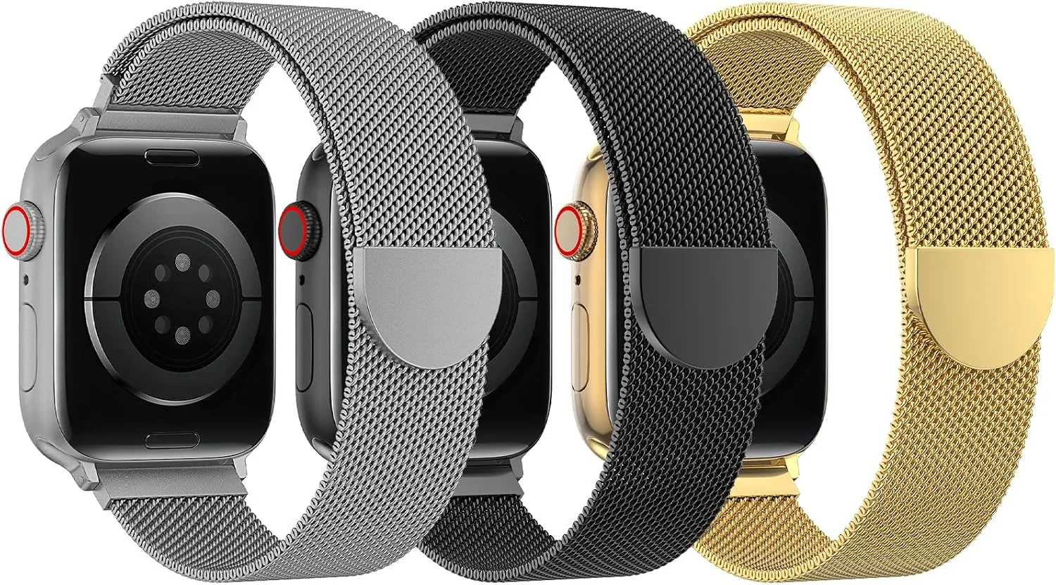 Correas para Apple Watch Belongme 3 unidades Mesh Loop Milanese