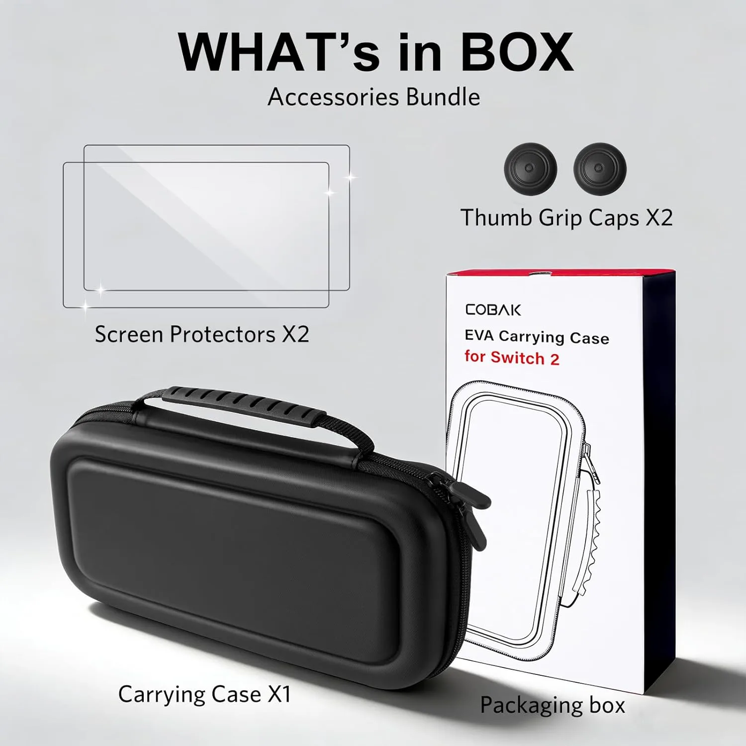 CoBak Large Capacity Carrying Case for Nintendo Switch 2 (2025)