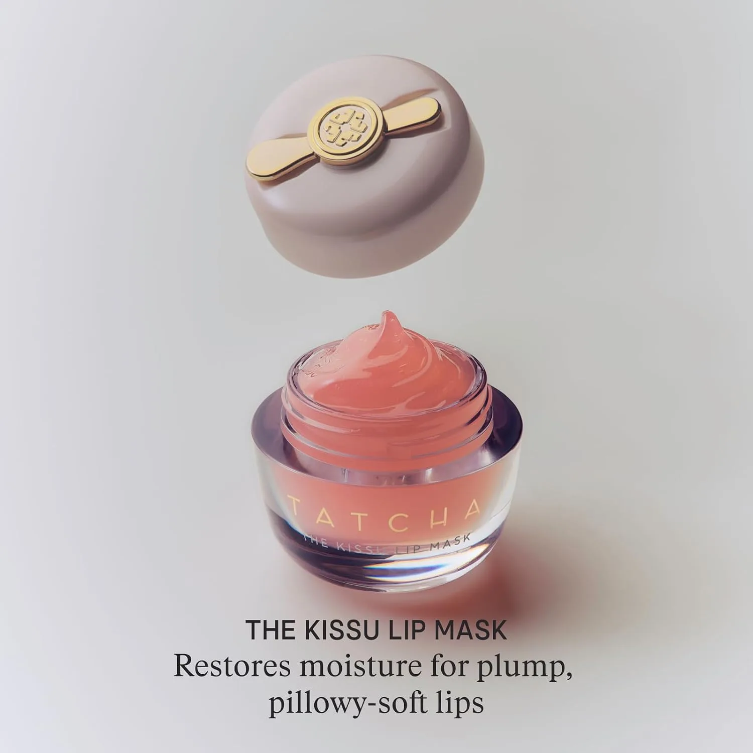 Tatcha Kissu Lip Mask | Overnight Lip Mask, Visibly Plumps and Softens for Lush Lips, 9.0 G | 0.32 oz