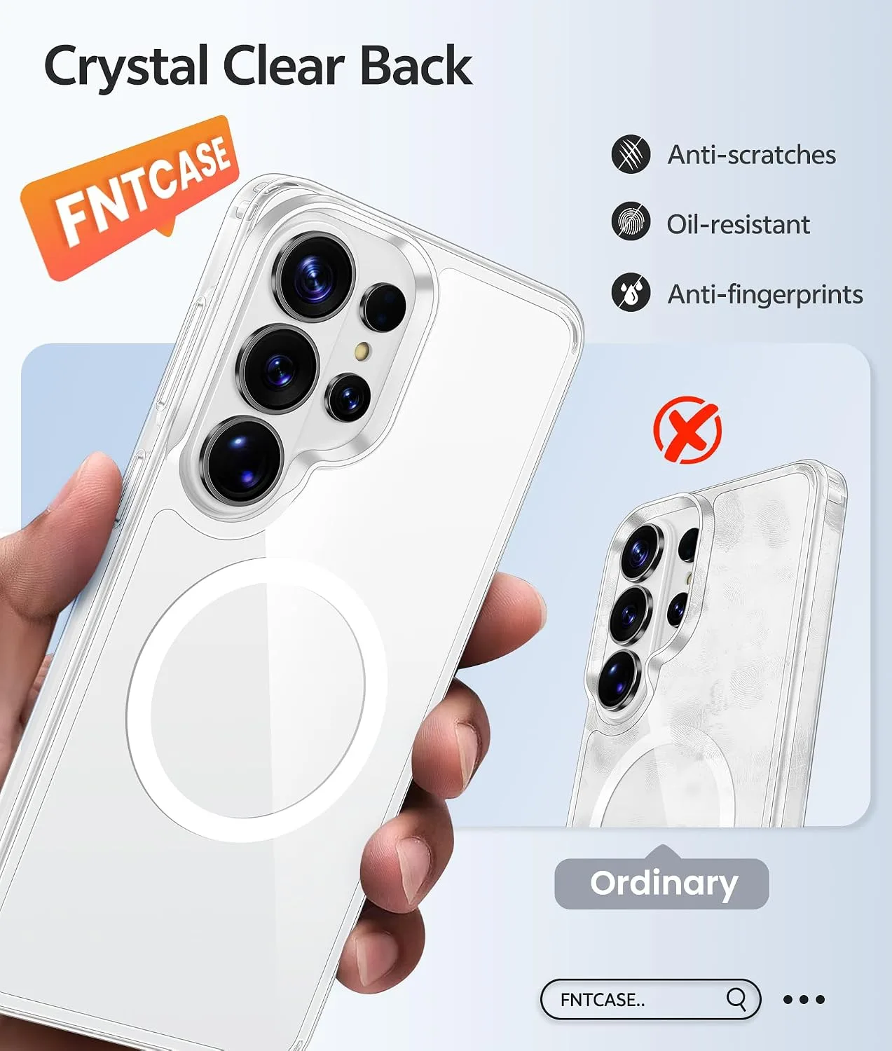 FNTCASE for Samsung Galaxy S26 Ultra Case Clear, Fit for Magsafe