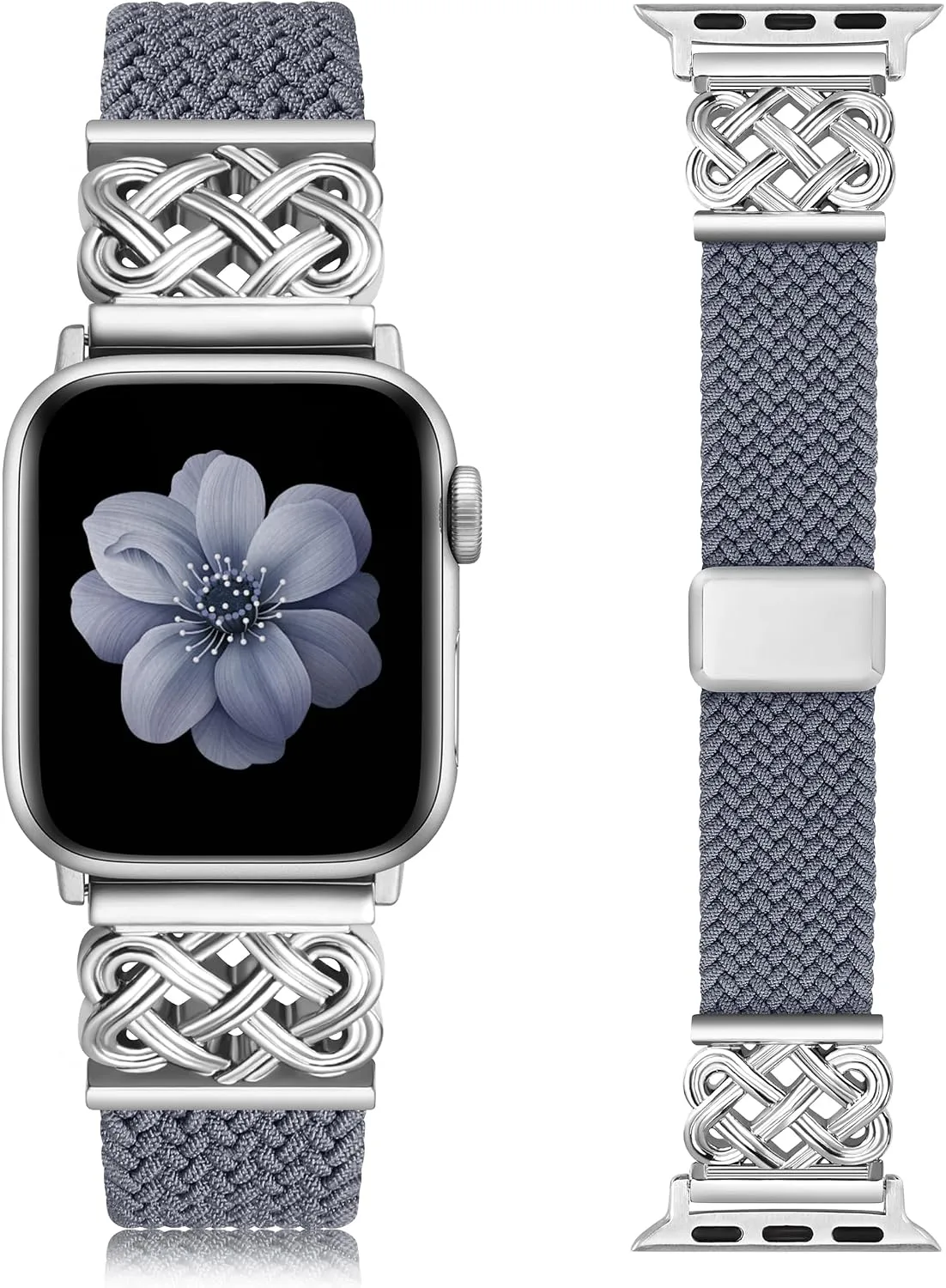 Correa trenzada elástica con cierre magnético para Apple Watch unisex