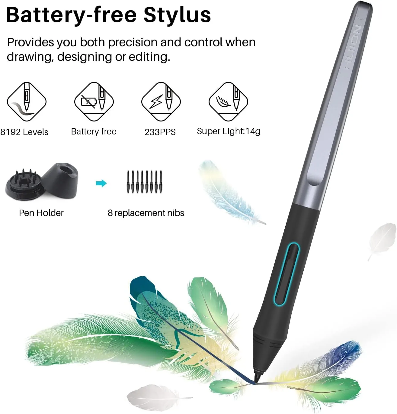 HUION Inspiroy H1060P Graphics Drawing Tablet, 10 x 6.25 in, 12+16 Hot Keys