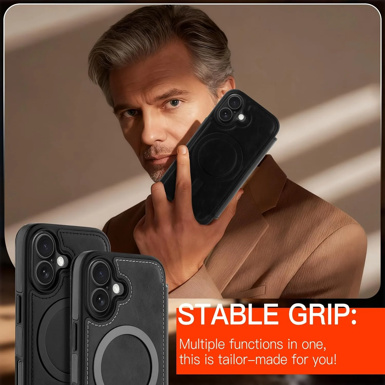Wallet Phone Case Crafted for iPhone 17 Black