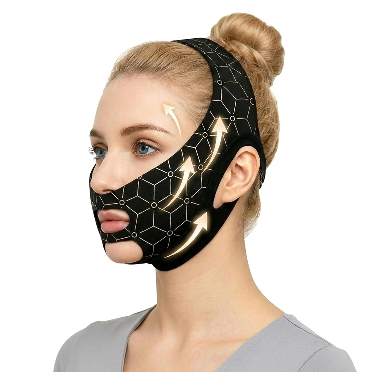 Reusable Double Chin Reducer Strap | V Line Face Lifting Chin Strap for Women, Sleep & CPAP Use