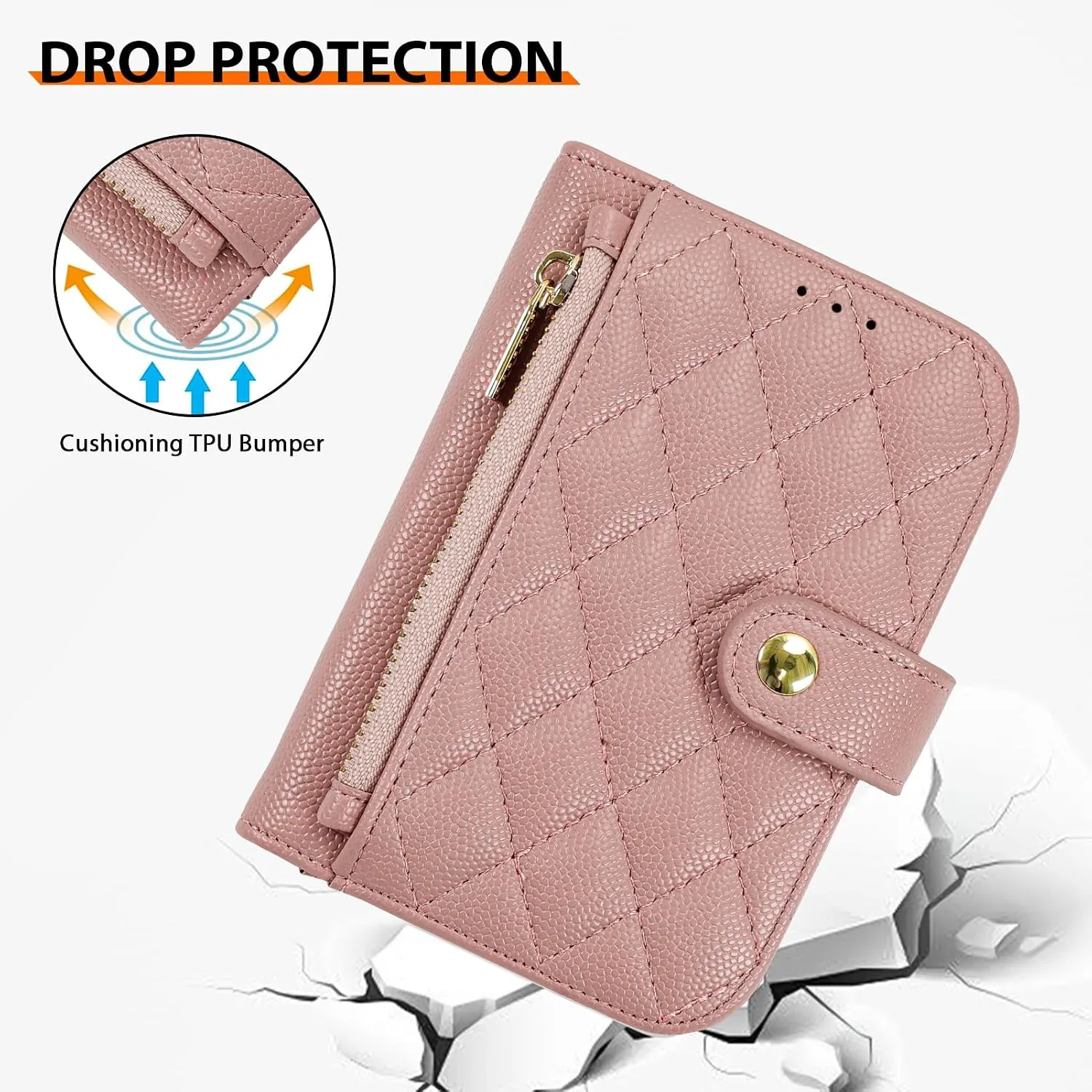 Wallet Phone Case Crafted for iPhone Duo Pink