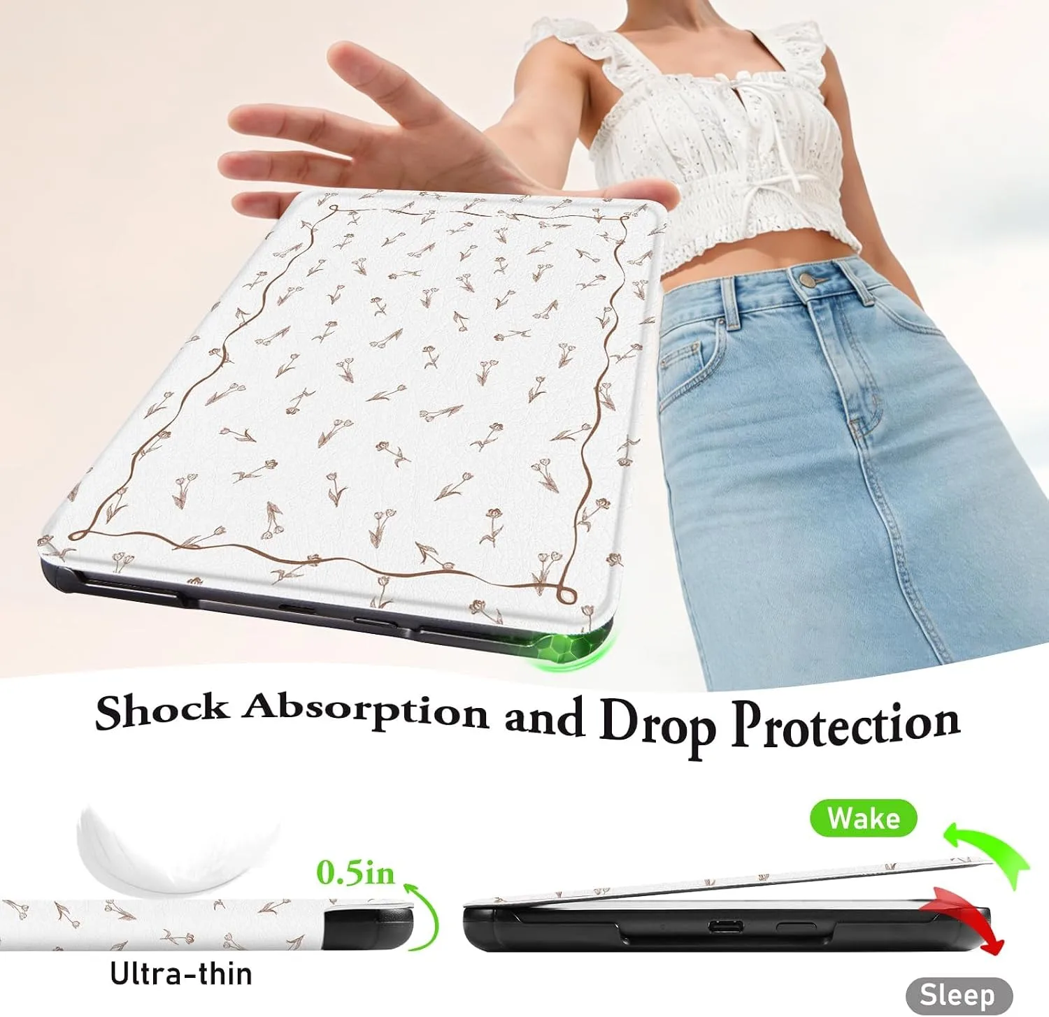 CoBak Magnetic Case for 7" Kindle Paperwhite 12th 2024 and Kindle Colorsoft