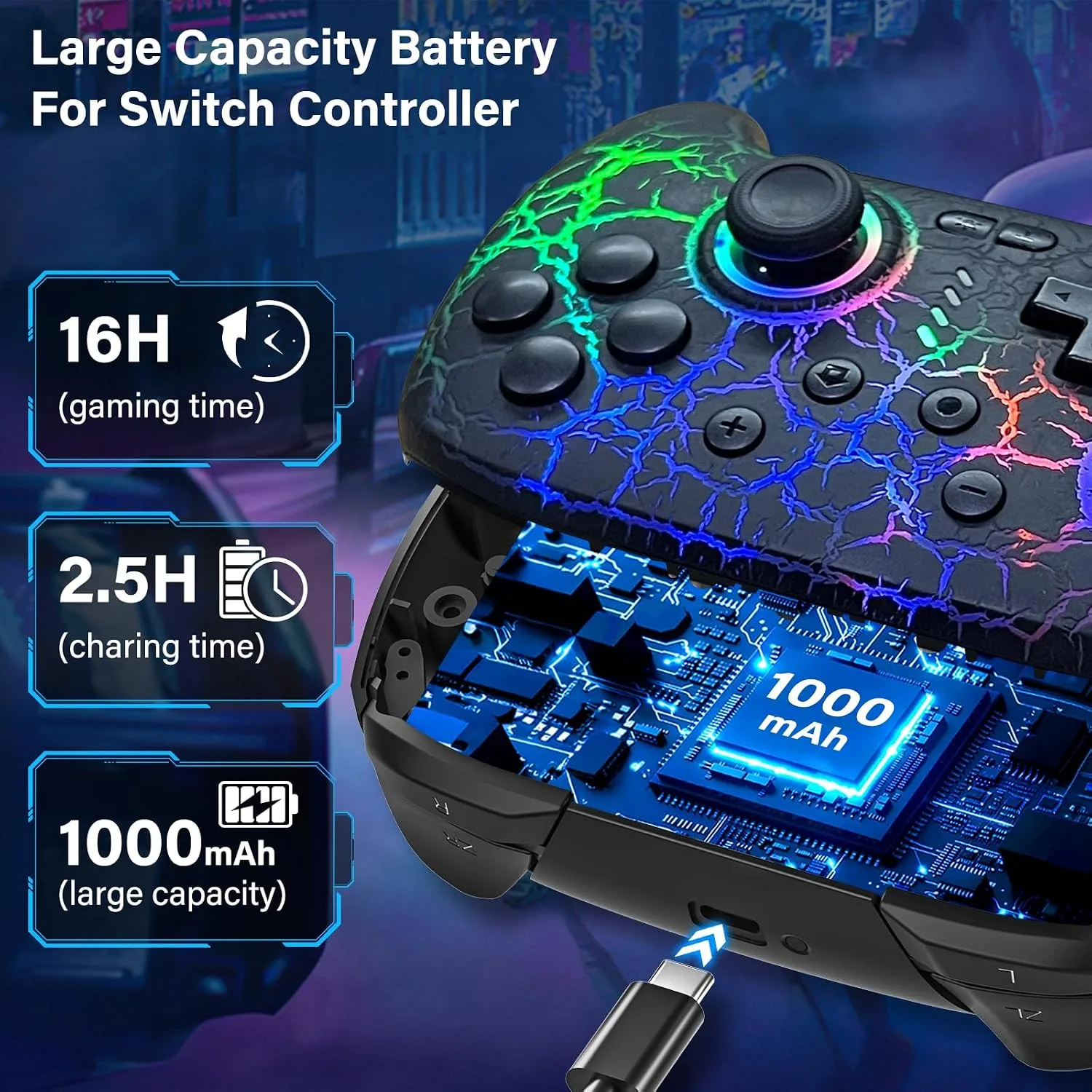 Switch Controller for Nintendo Switch/Lite/OLED, Wireless Switch Controller