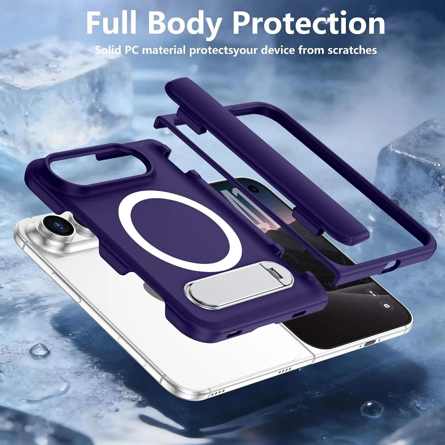 For iPhone Duo Case/iPhone Fold Case with Kickstand & Screen Protector