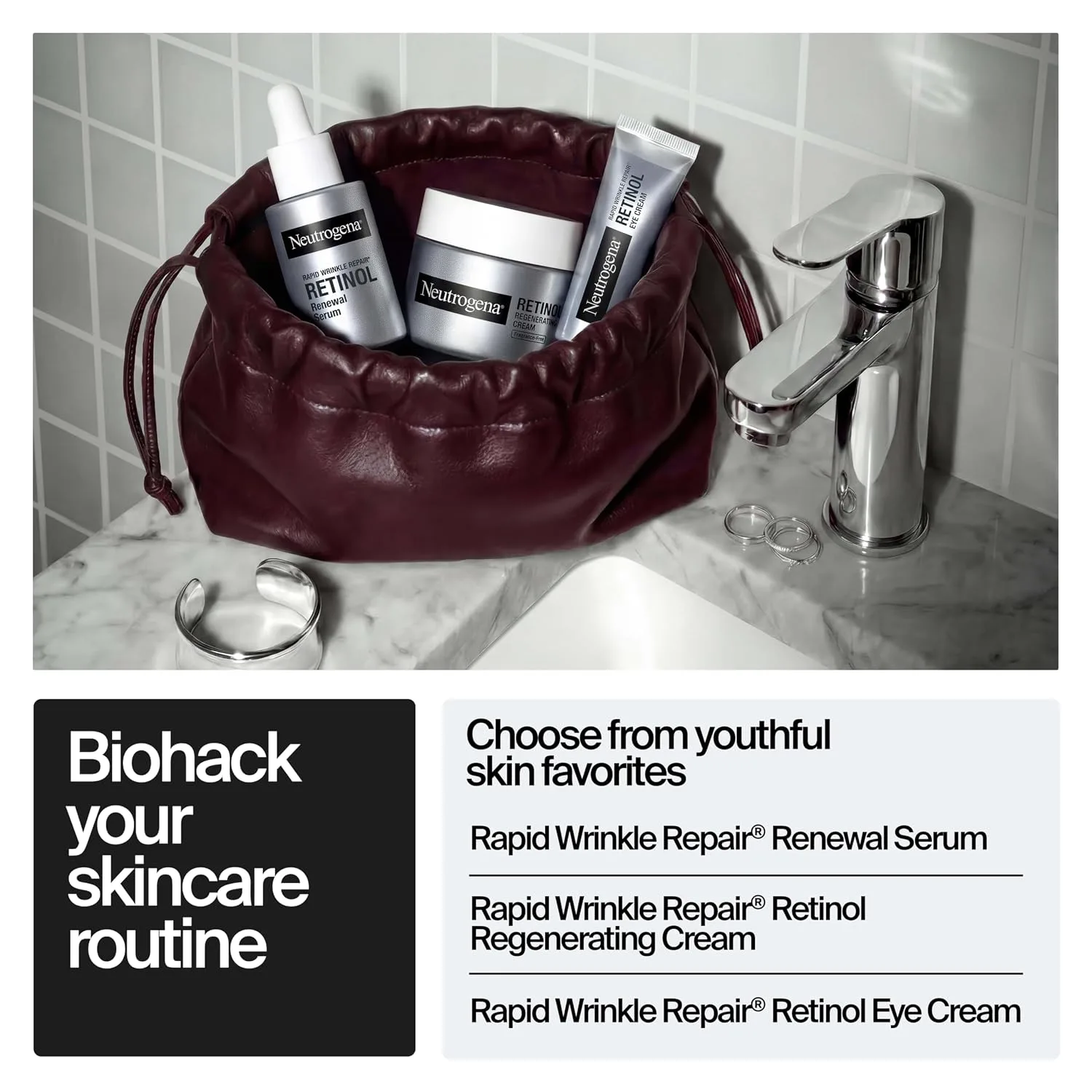 Neutrogena Rapid Wrinkle Repair Retinol Face Cream Fragrance-Free, 1.7 oz
