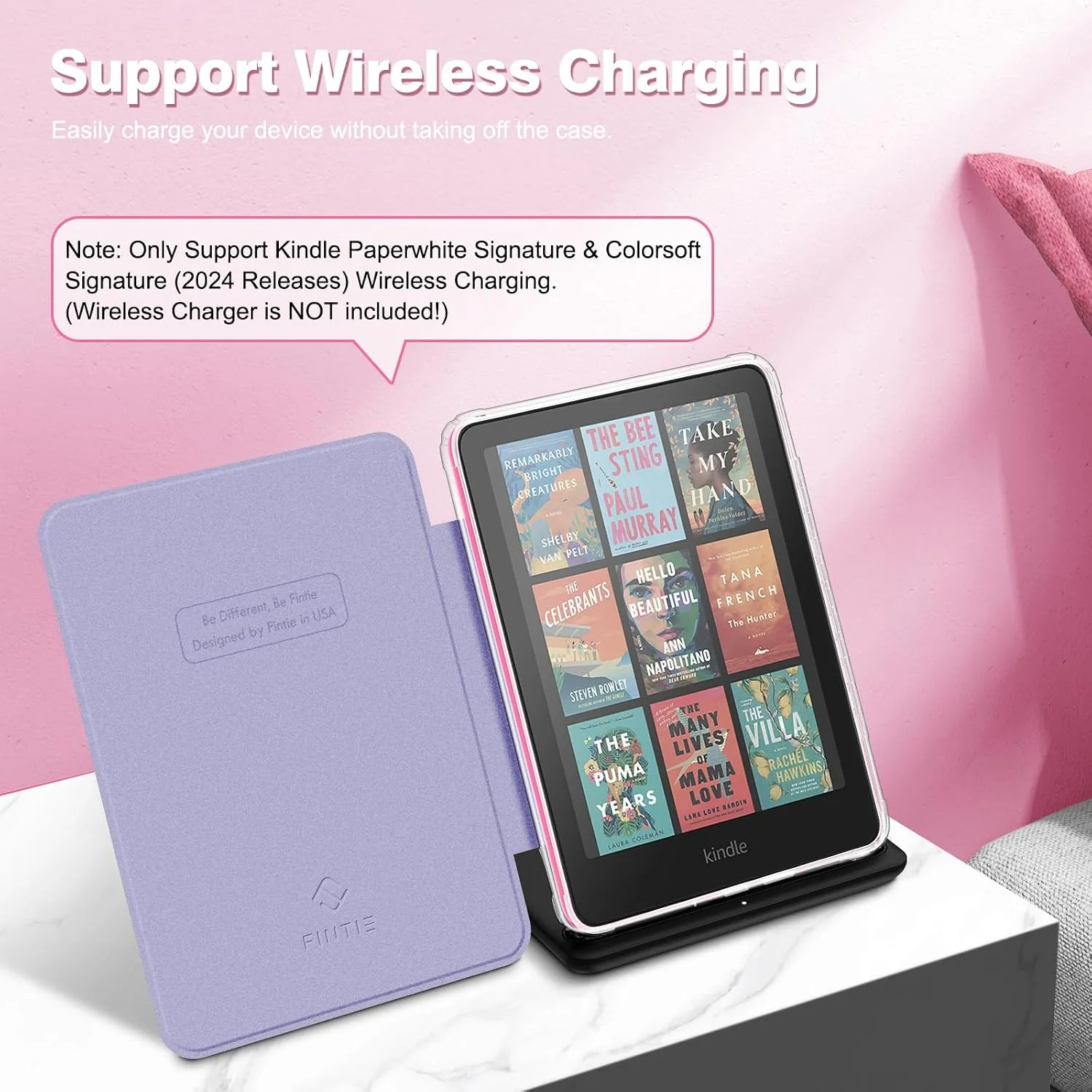 Fintie Clear Case for 7" Kindle Paperwhite 12th Gen 2024 & Kindle Colorsoft