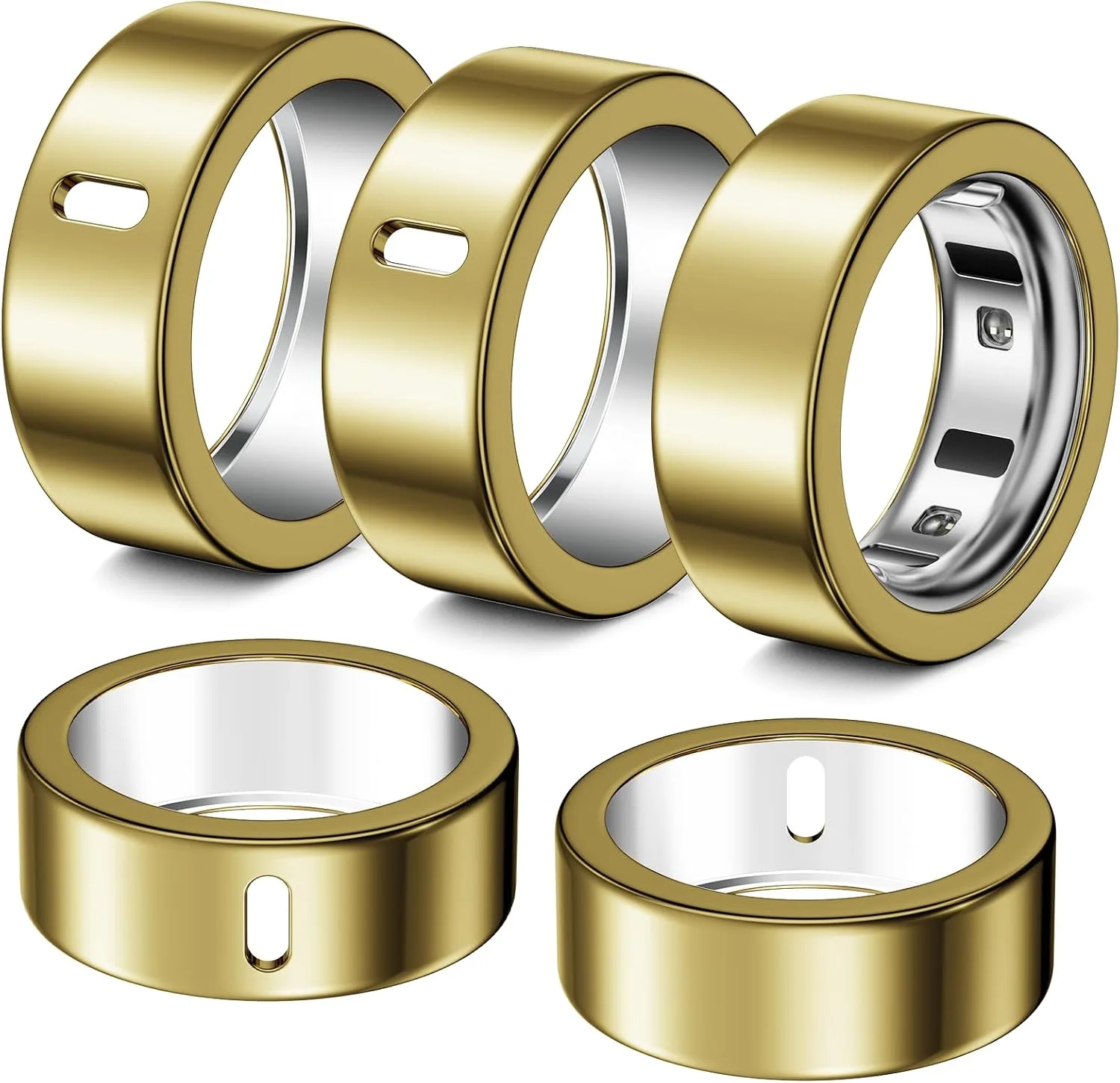 Protector para anillo Hexasider compatible con Oura Ring 4/3 talla 8 pack 5