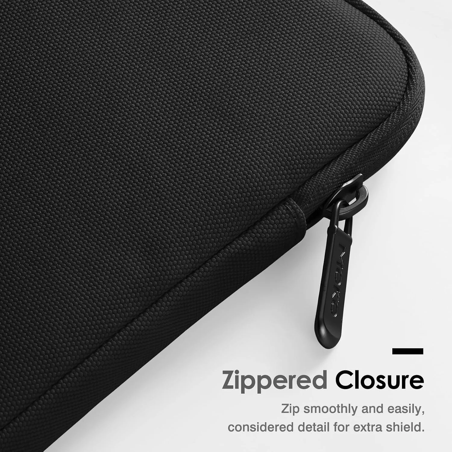 MoKo Padded Ereader Sleeve Case for 6-7 inch Tablet Bag, Compatible with 7" eReader Colorsoft Signature Edition 2024, 6" Kobo, 6" Nook, Black