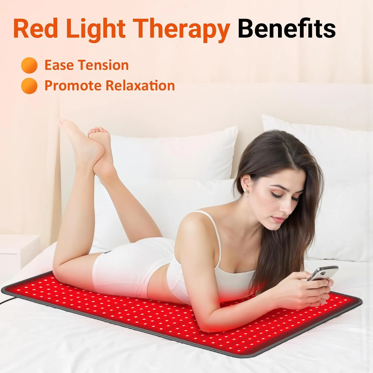 Comfytemp Red Light Therapy Pad for Body, 41.5'' x 26'', 660nm & 850nm