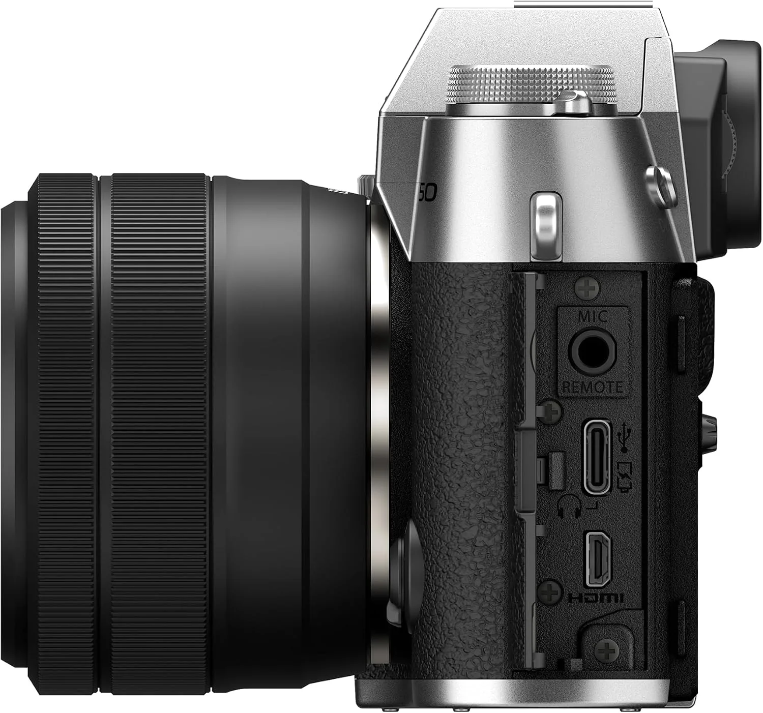 Fujifilm X-T50 Mirrorless Digital Camera XC15-45mmF3.5-5.6 OIS PZ Lens Kit - Silver