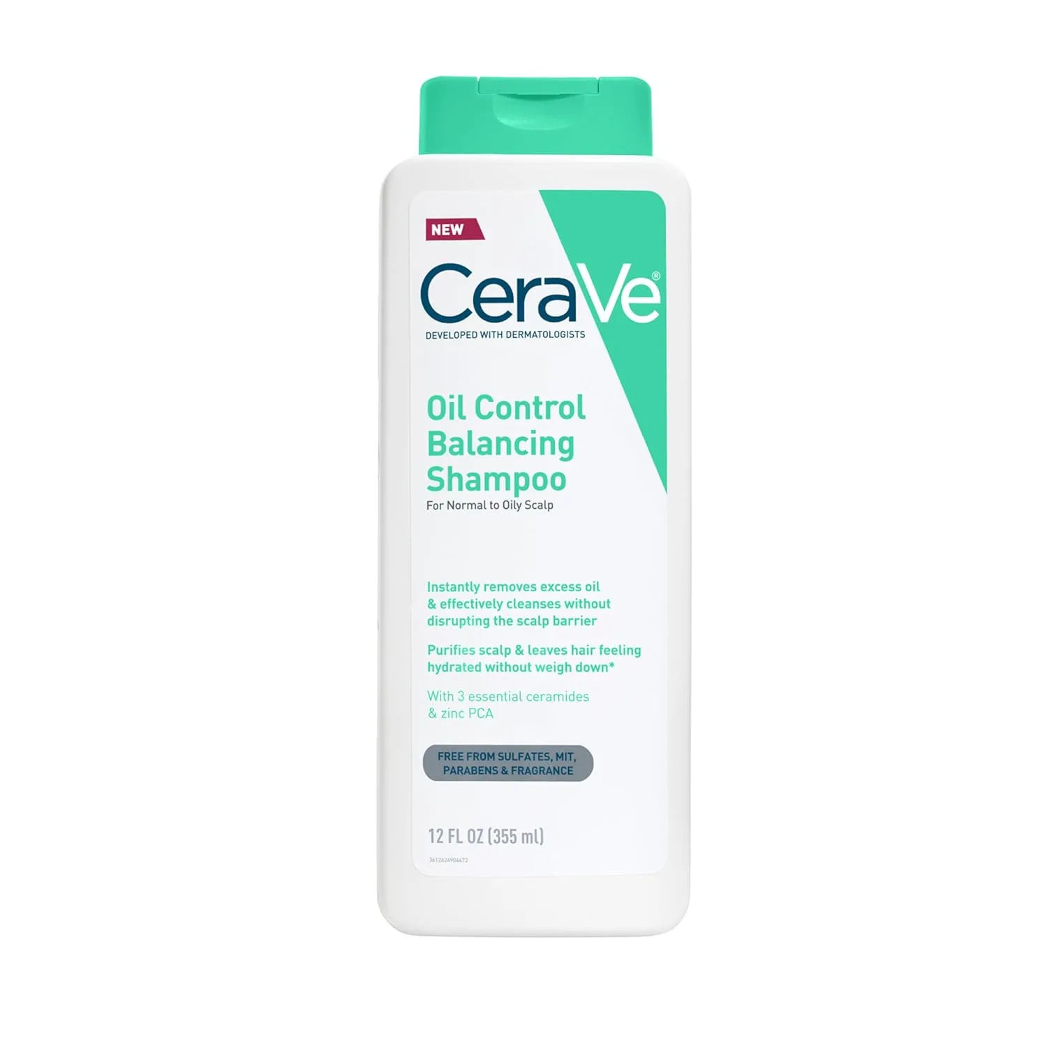 CeraVe Oil Control Shampoo, Clarifying Shampoo with Hyaluronic Acid, 12oz