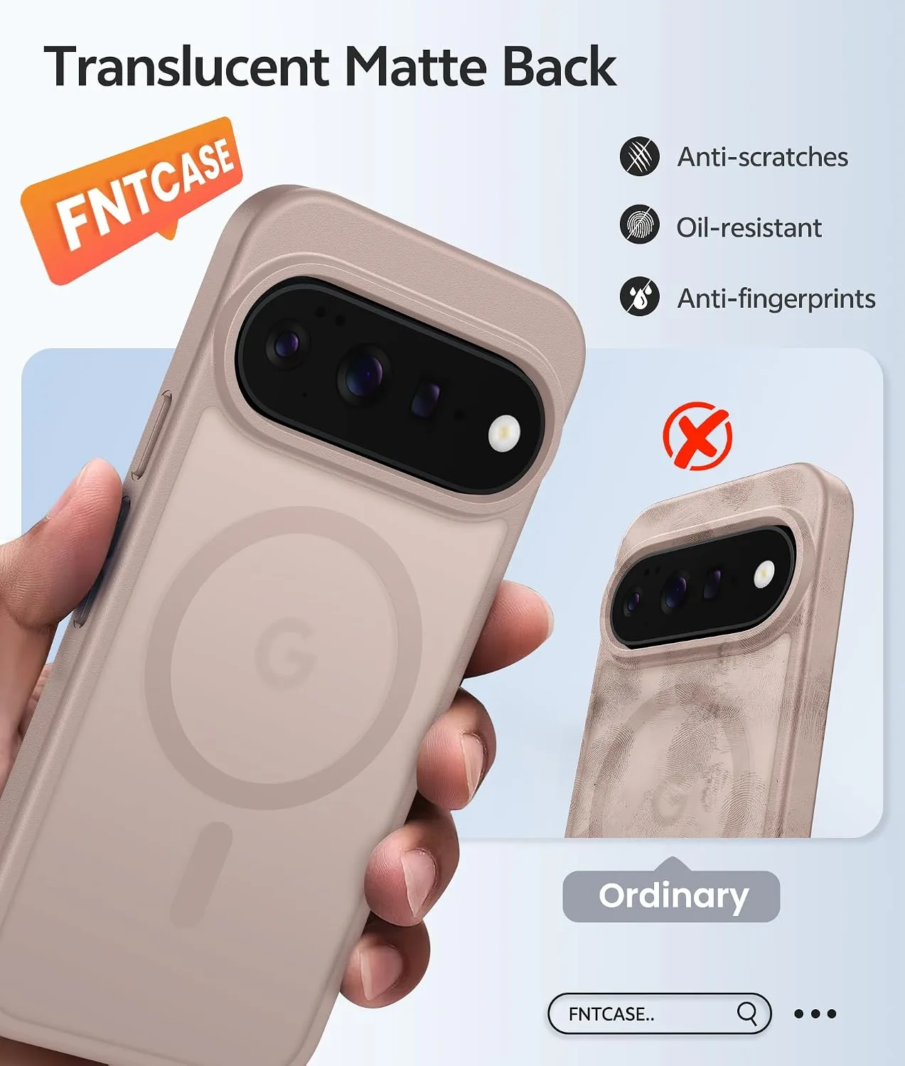 FNTCASE for Google Pixel 11 Pro Case/Pixel 11 Case, with Screen Protector