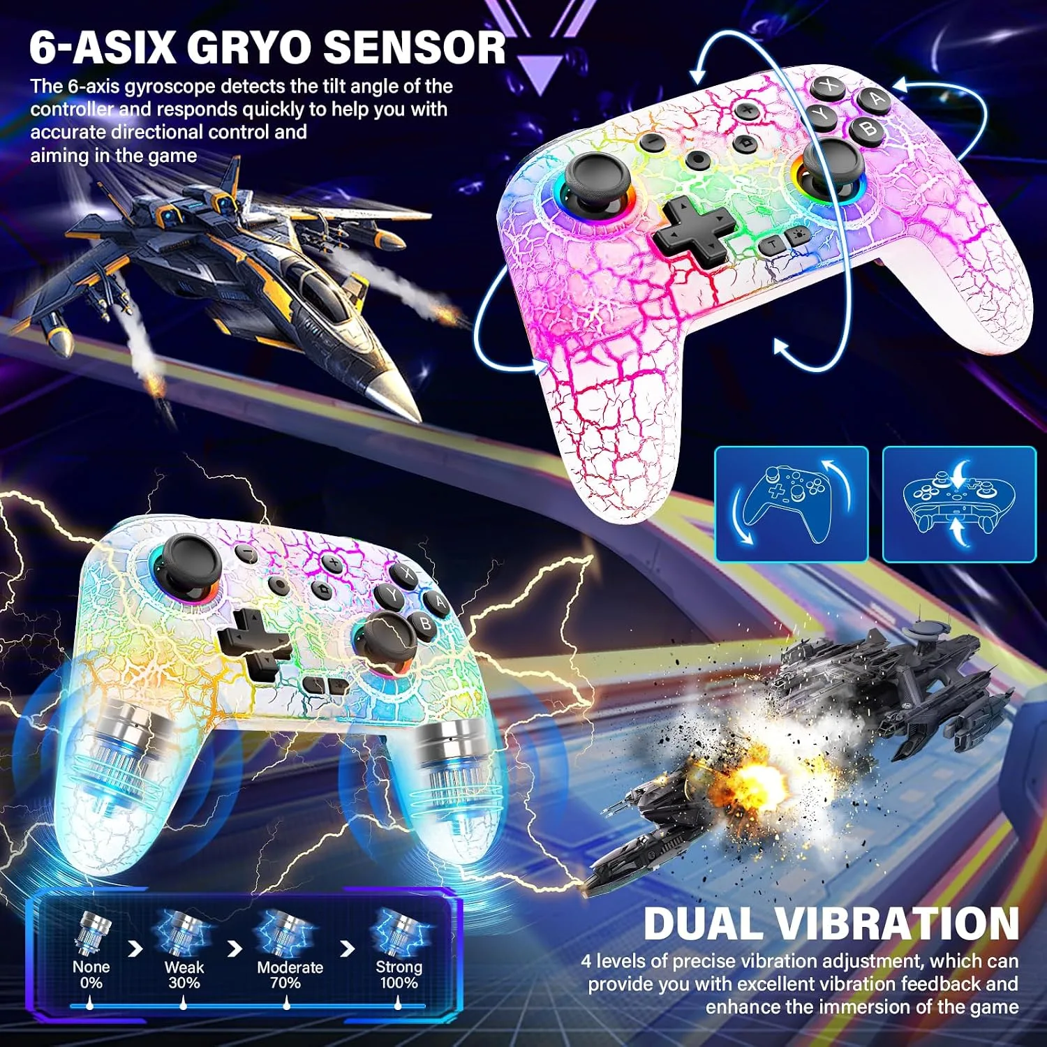 Switch Controller for Nitendo Switch/Switch 2/Switch Lite/Switch OLED