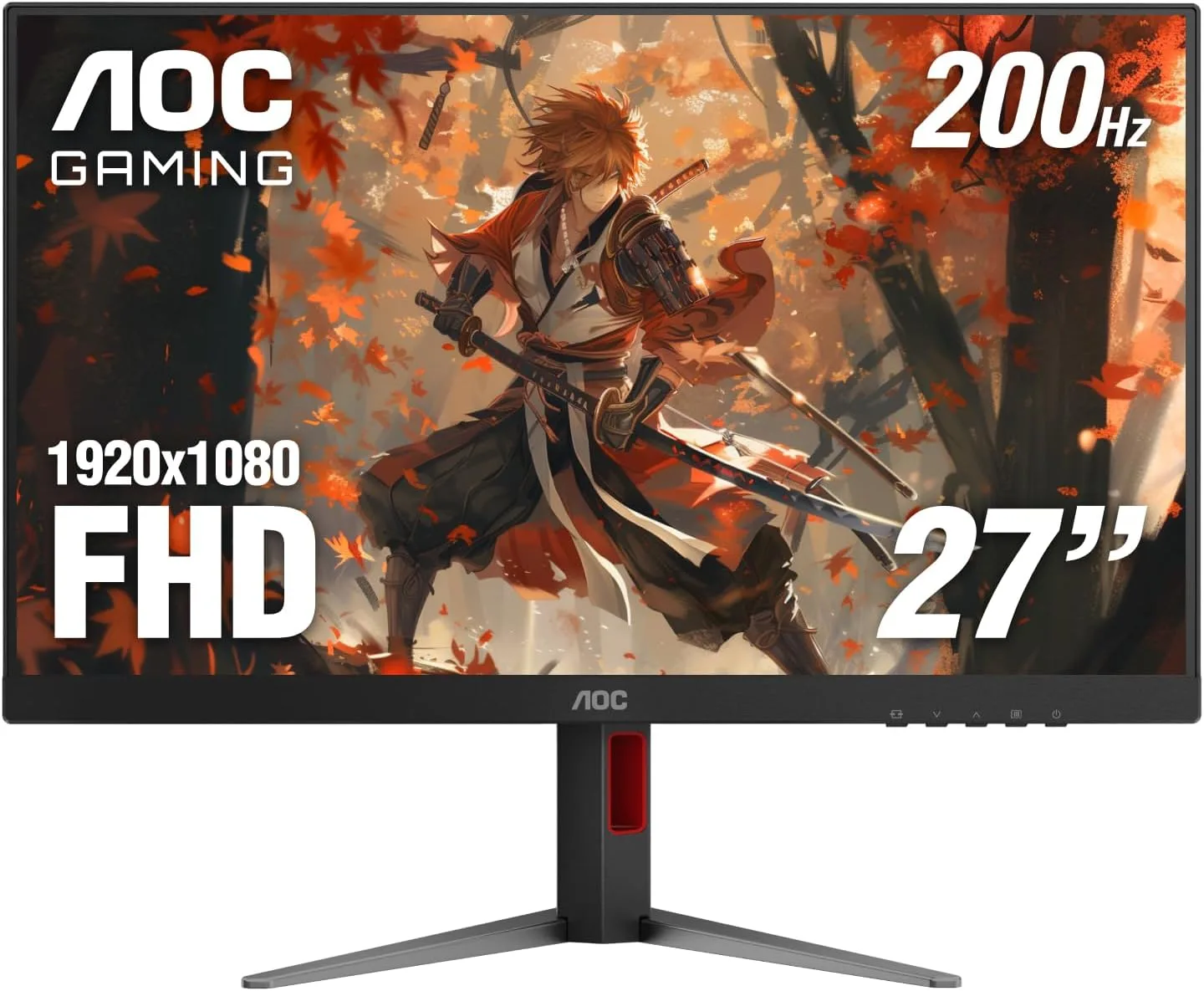 AOC 24 Inch Gaming Monitor FHD 144Hz Fast IPS 0.5ms HDR, 24G51F