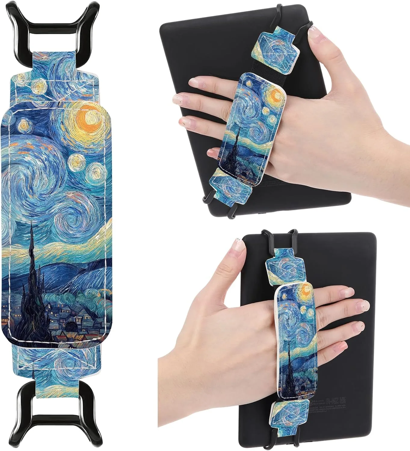 Soporte de mano para Kindle Berirexrion Starry Night Azul para lectores de 6-7.5 pulgadas