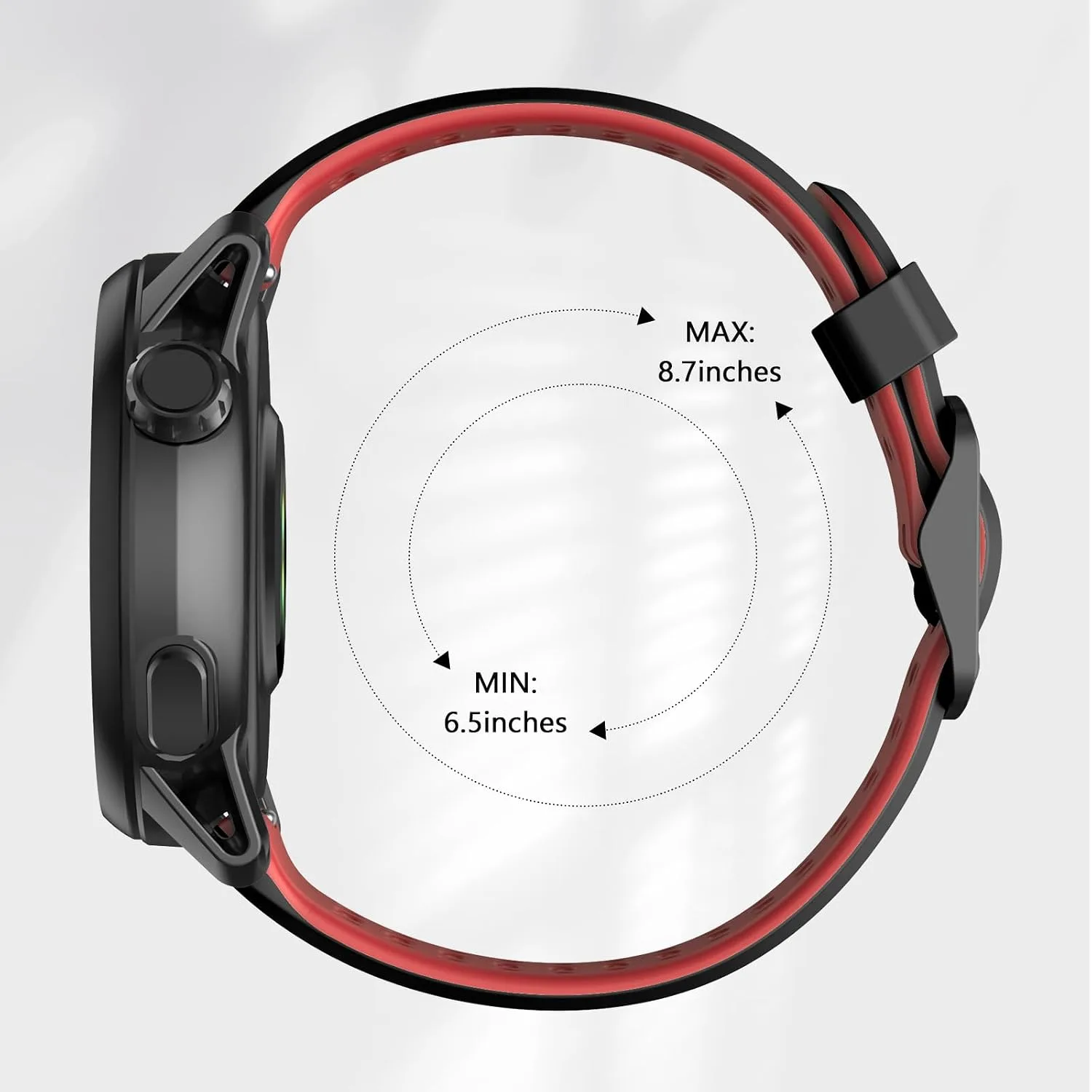 Compatible with Coros Pace 3/Apex 2 Pro/Apex Pro/Apex 46mm Watch Bands, 22mm Quick Release Watch Band Sport Silicone Watch Strap Breathable Wristband for Women Men