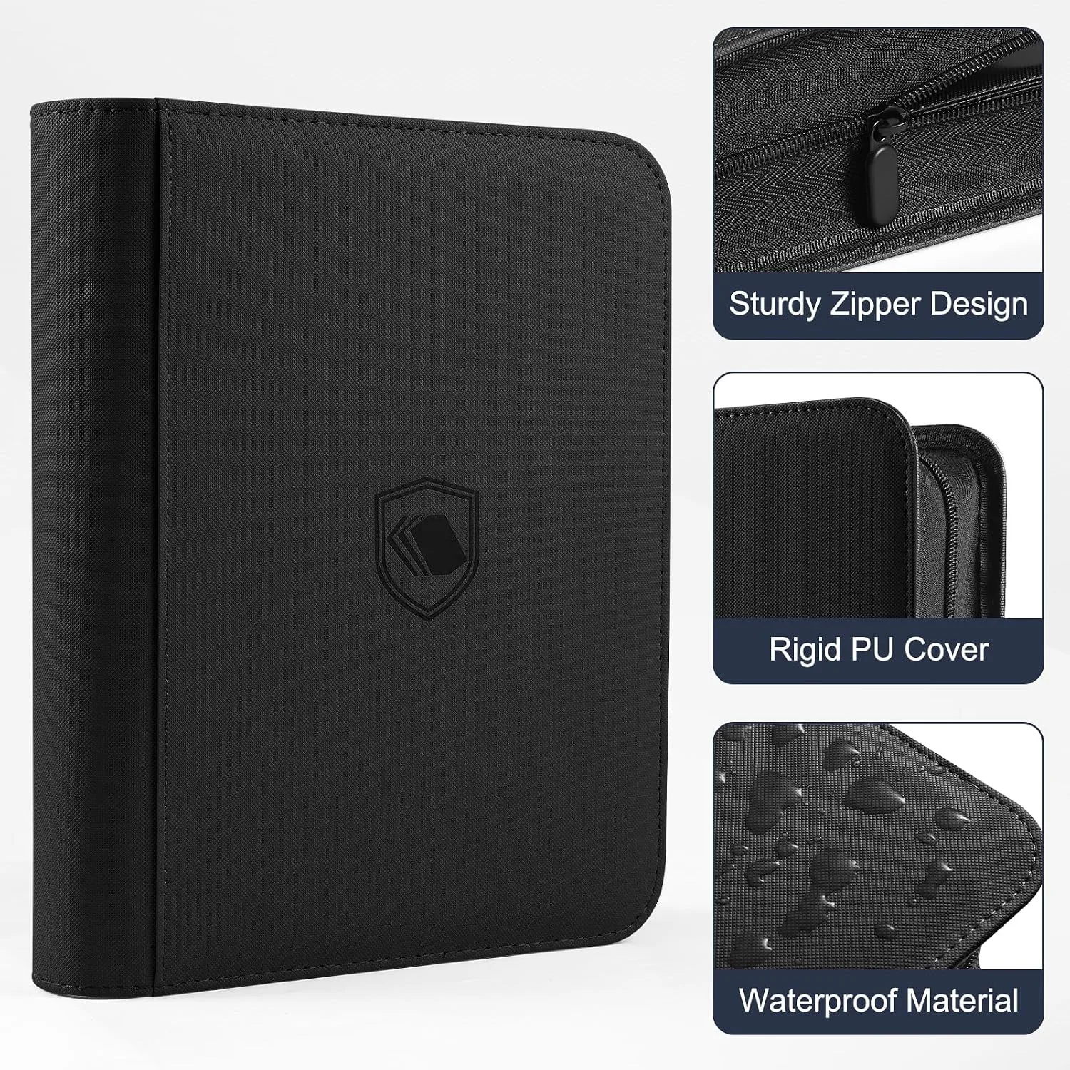 Top Loader Binder 9 Pocket, Holds 360 Toploaders, 100 Toploaders INCLUDED
