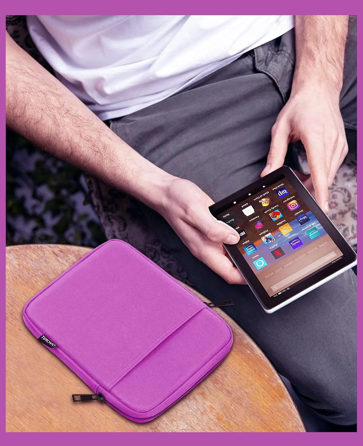 TiMOVO 6-7 Inch Sleeve Case for eReader,Purple
