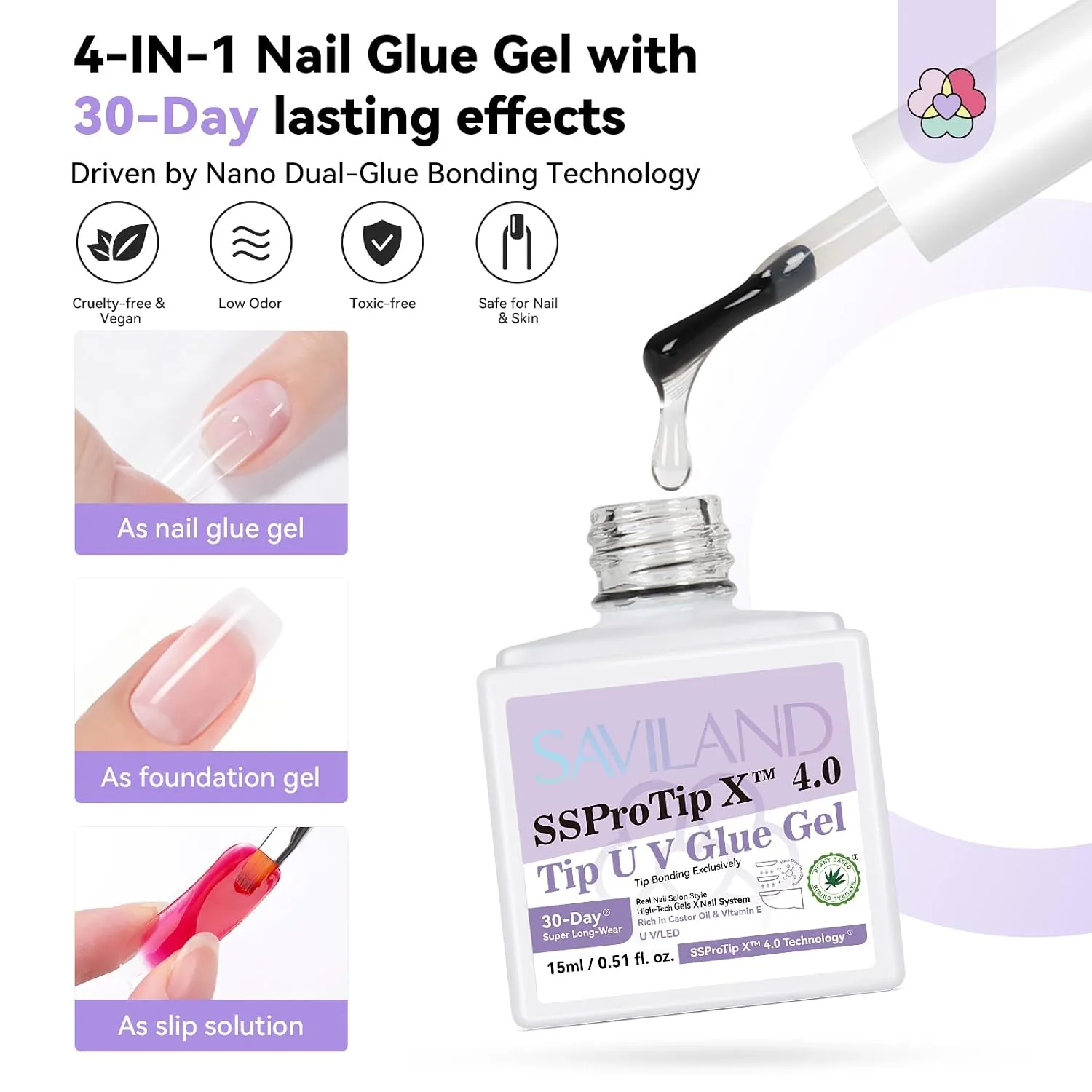 SAVILAND Pro Gel Nail Kit with Drill
