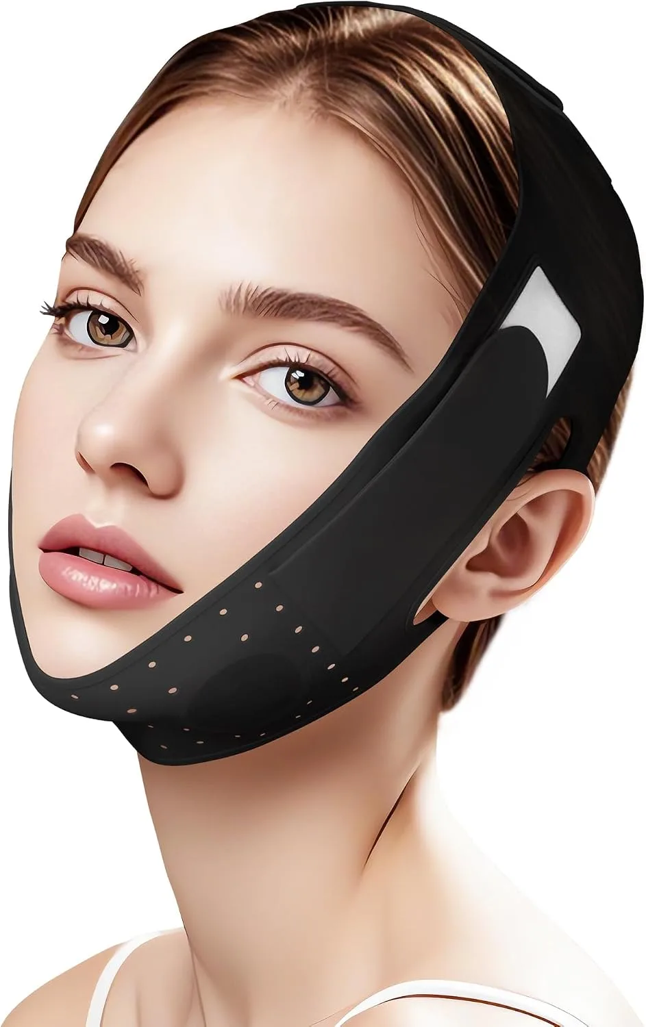 Reusable V Line Silicone Face Strap, Soft Silicone Chin Strap for Women