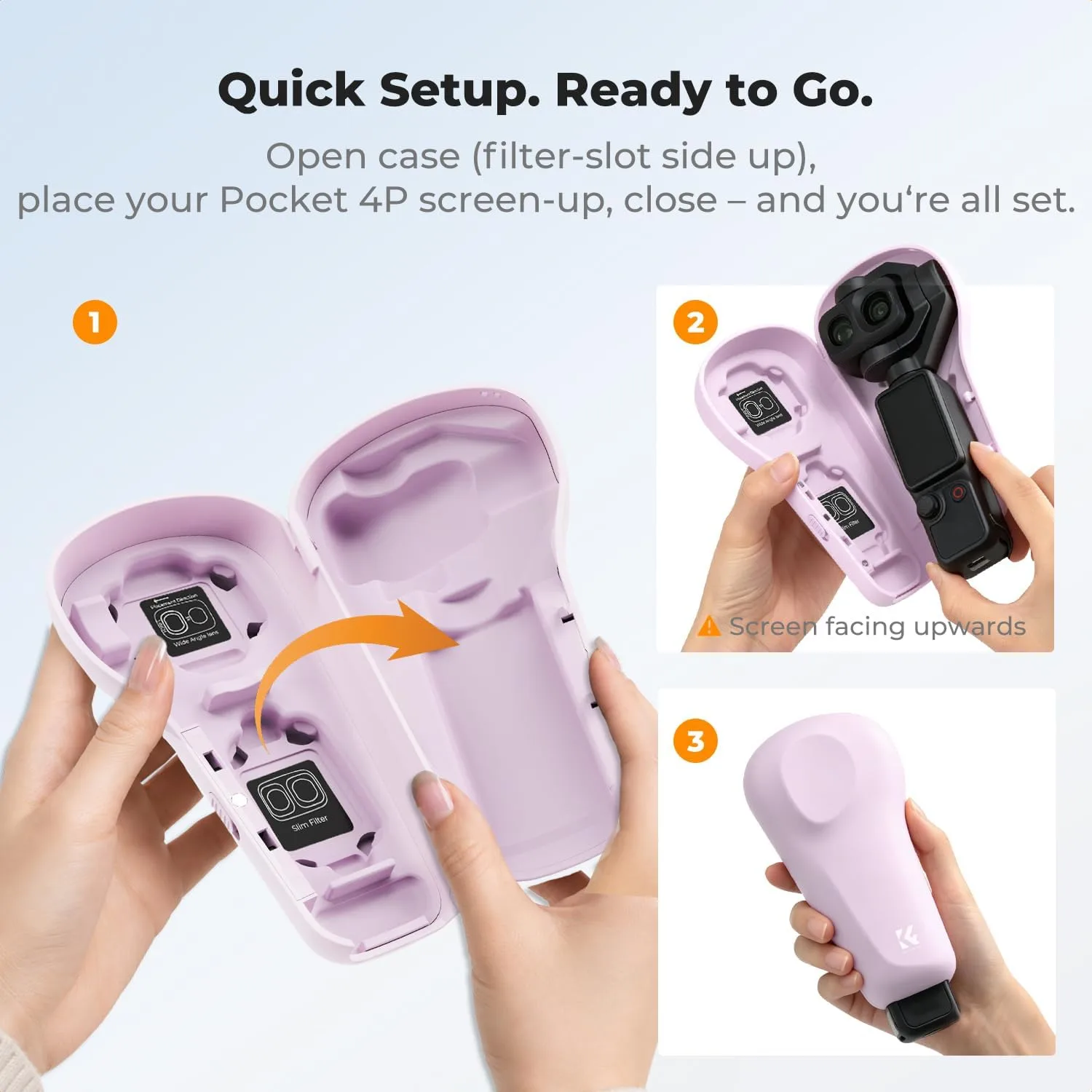 K&F CONCEPT Protective Case Compatible with DJI Osmo Pocket 4P