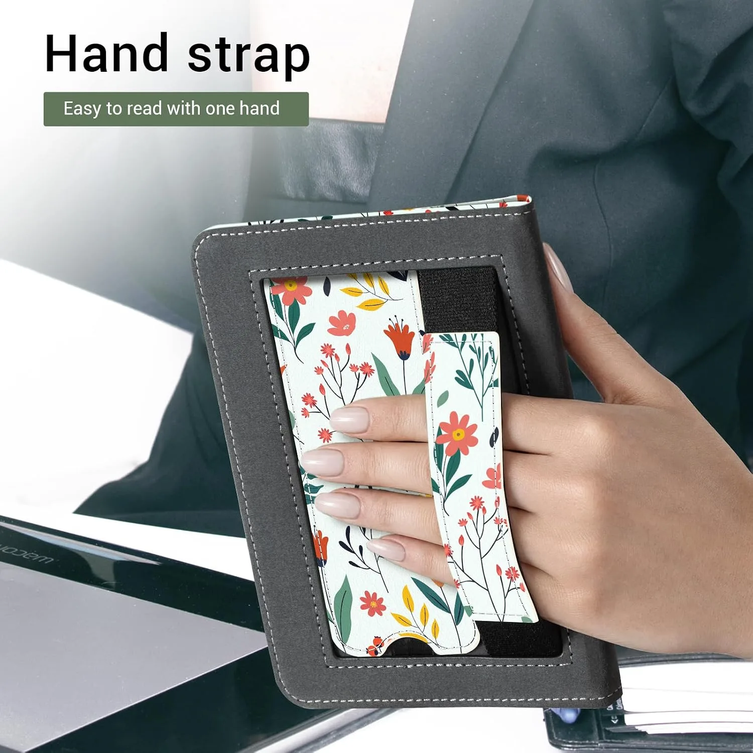 CoBak Case with Stand for 6" Kindle 2026 New Model, Flowers