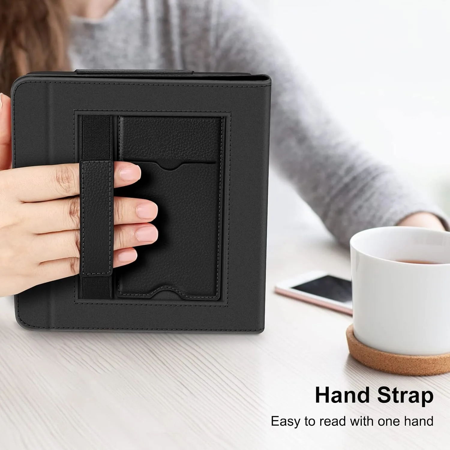Fintie Stand Case for 7" Kobo Libra Colour/Kobo Libra 2, Black