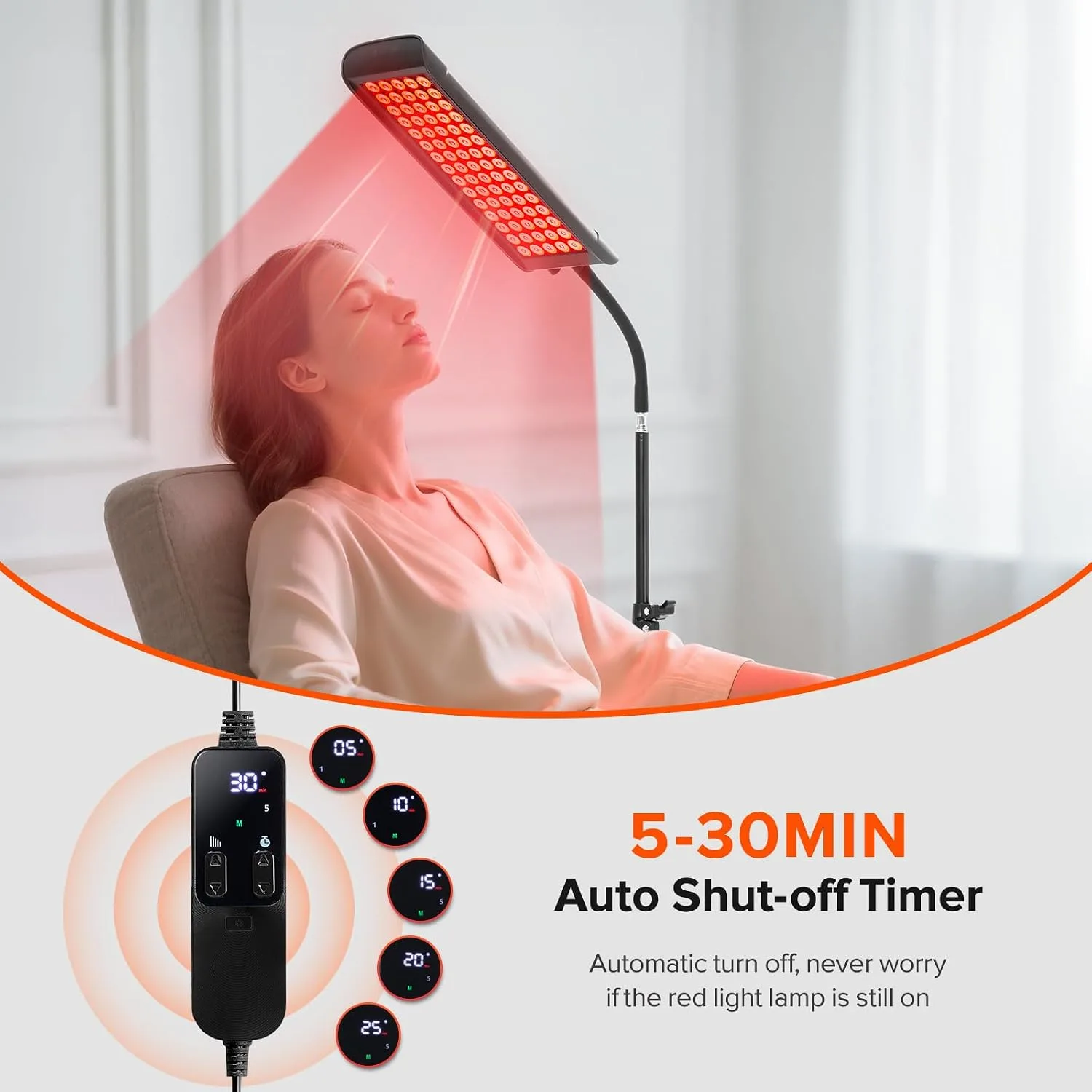 Red Light Therapy for Face and Body Infrared Light Therapy Lamp with Stand