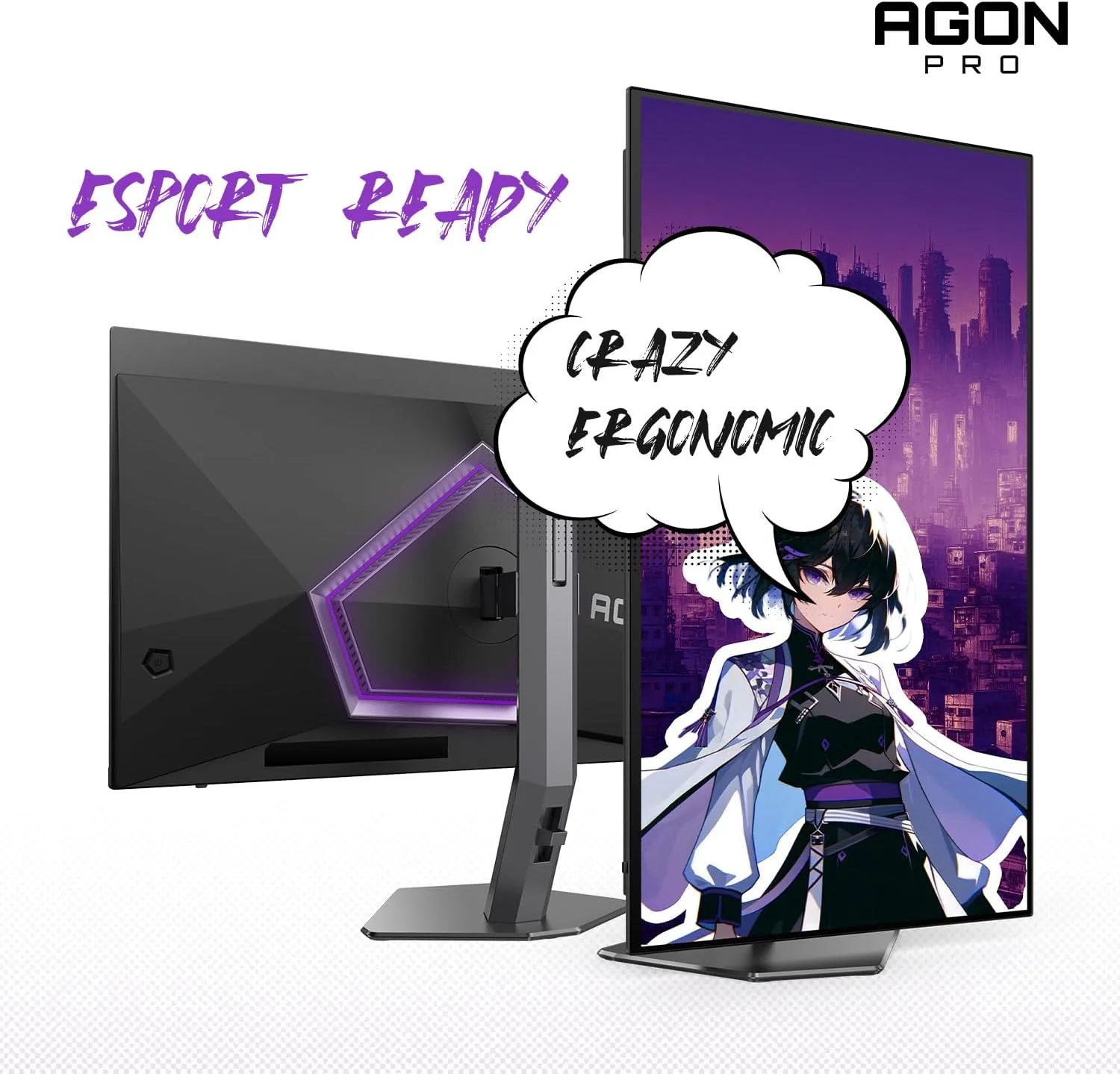 AOC Agon Pro 27 Inch Gaming Monitor QD OLED 240Hz 0.03ms, AG276QZD2