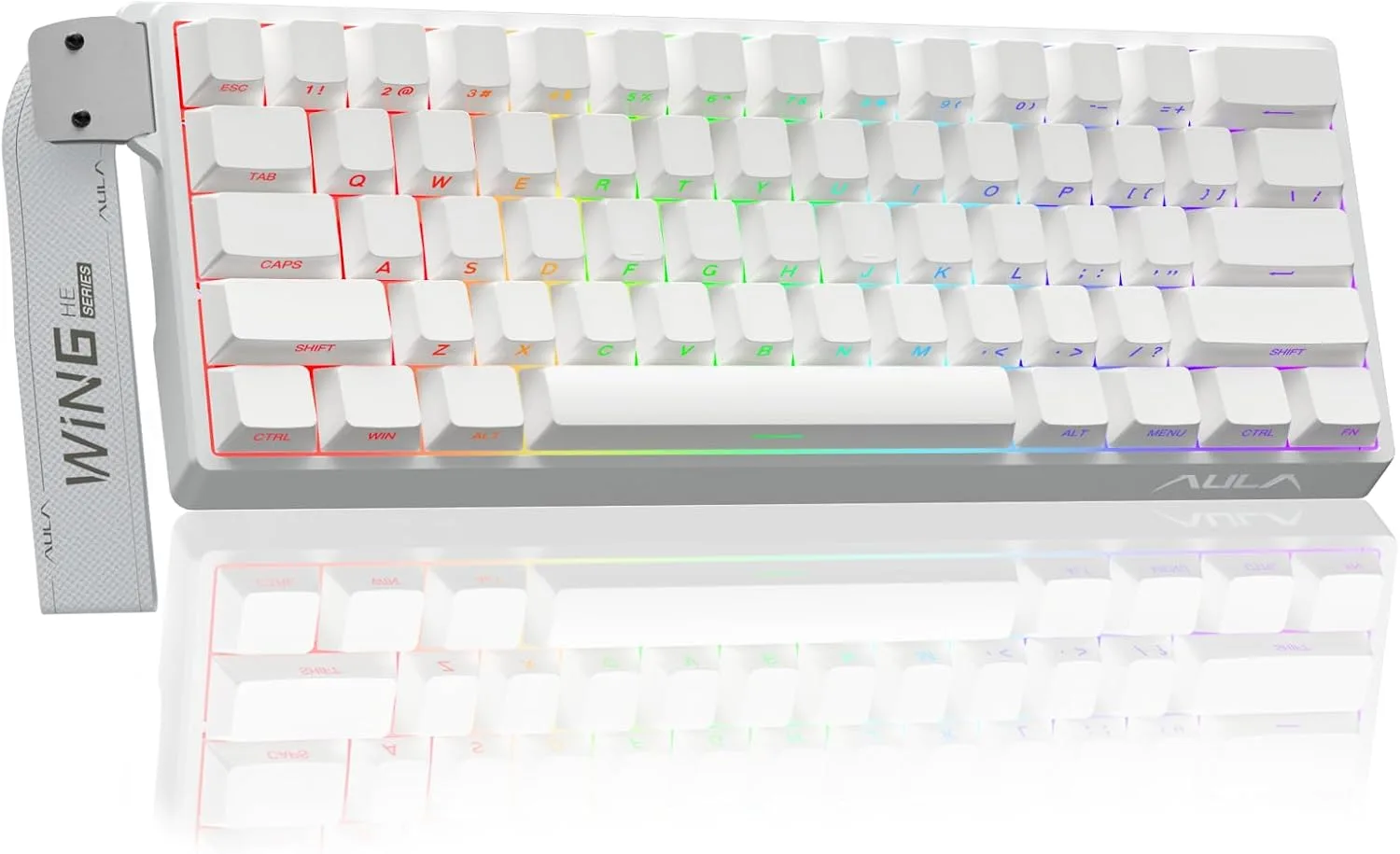 Aula WIN60 HE - 60% Mechanical Gaming Keyboard Wired, Hall Effect Magnetic Switch Hot Swappable, Adjustable Actuation RT Mode, 8000 Hz Polling Rate, RGB Keyboard 60 Percent Compact Design for PC