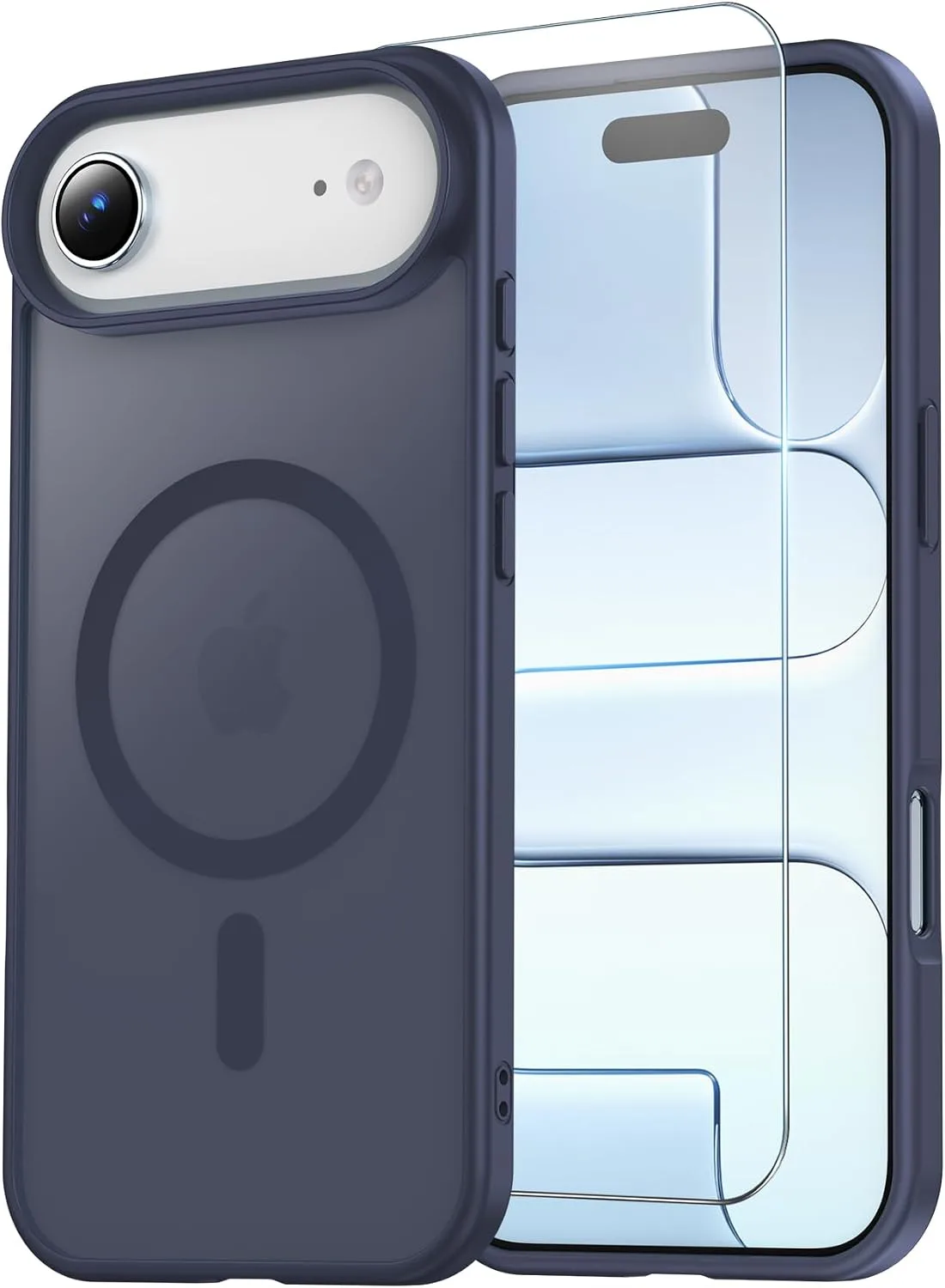 Temdan for iPhone AIR Case with Screen Protector Dark Purple