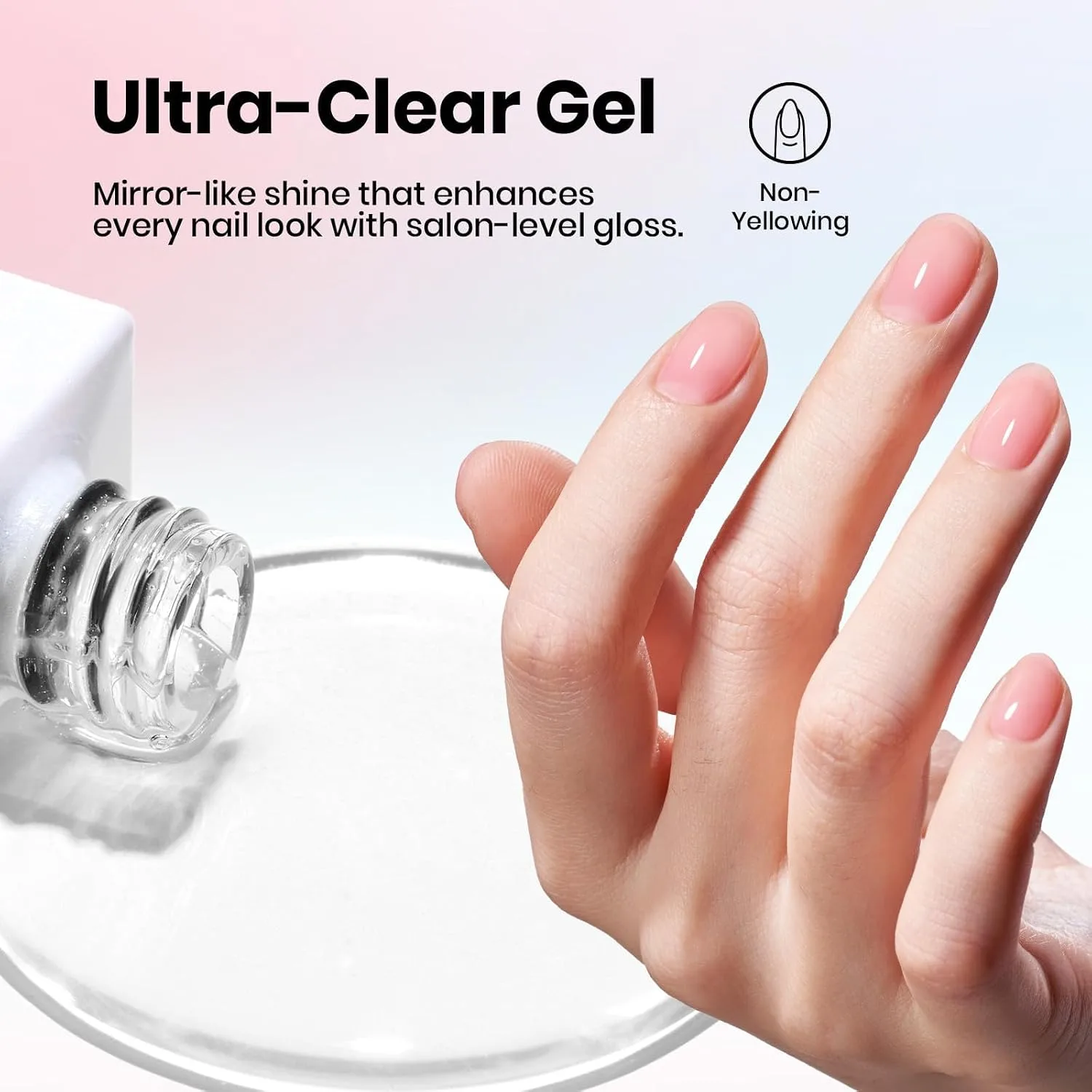 Beetles Gel Base and Top Coat Set HEMA & TPO Free No Wipe Top Coat
